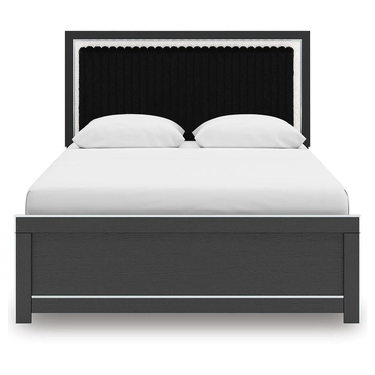  Size_Queen --  Signature Design by Ashley Zuraleus Upholstered Platform Bed IMAGE 5