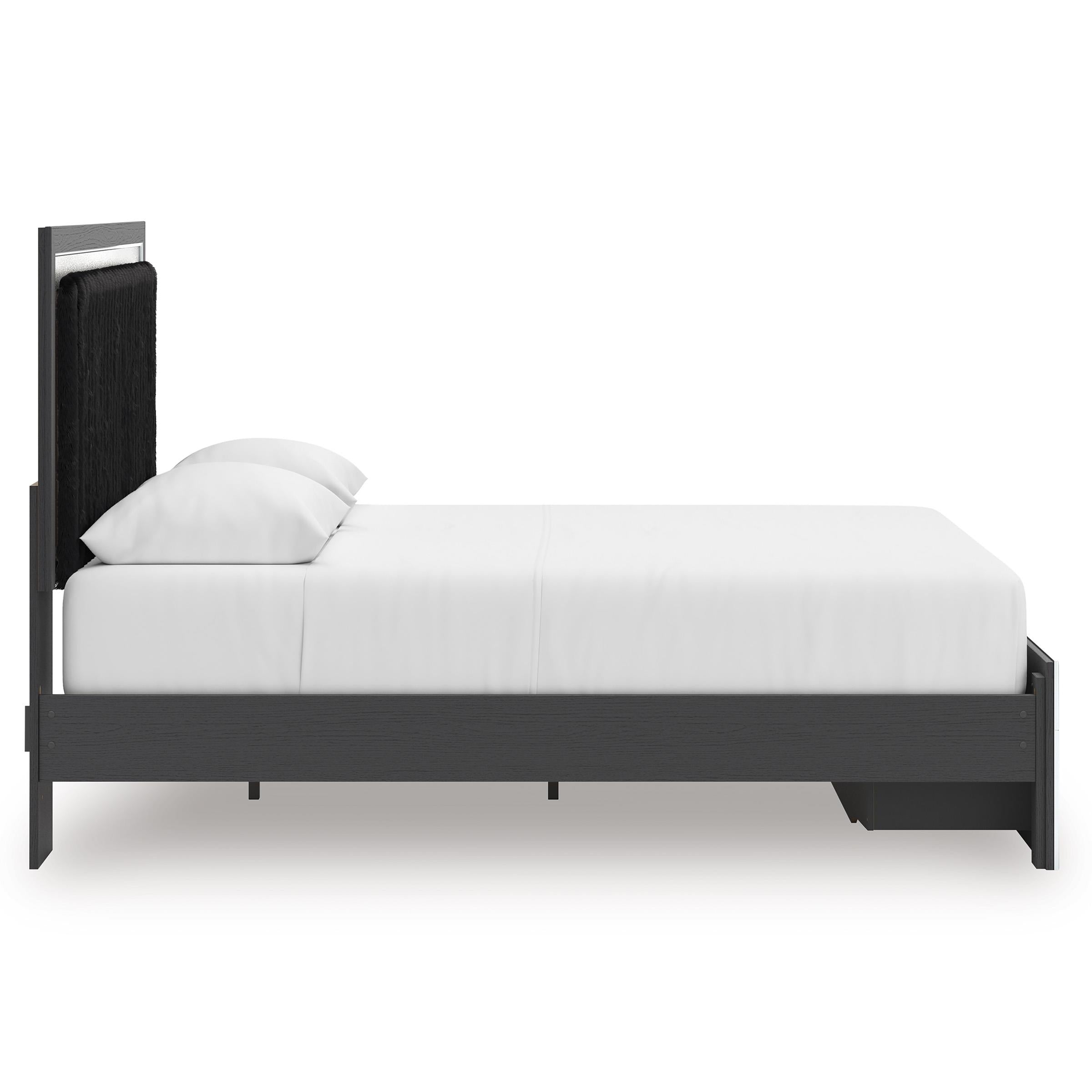  Size_Queen --  Signature Design by Ashley Zuraleus Upholstered Panel Bed with Storage IMAGE 4