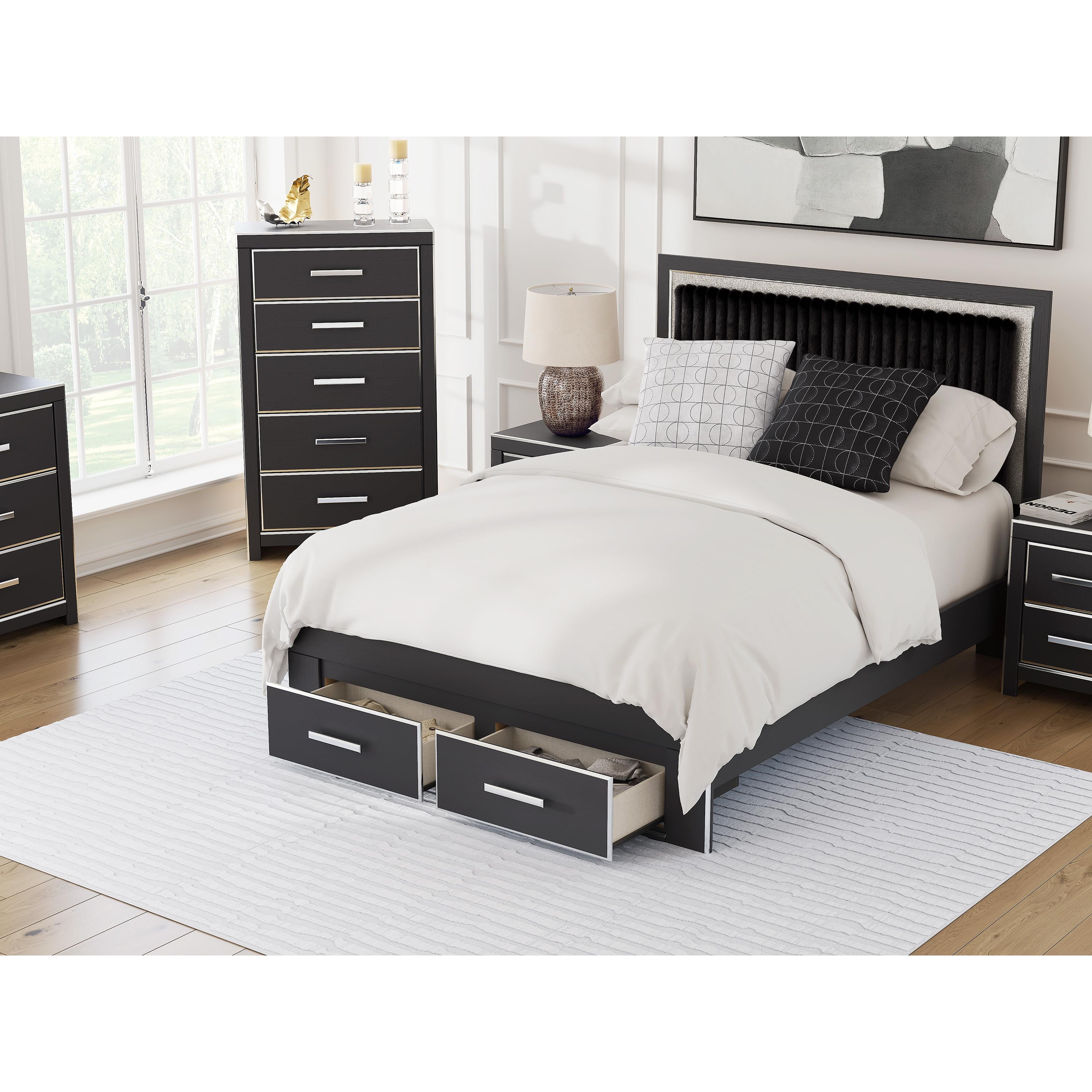  Size_Queen --  Signature Design by Ashley Zuraleus Upholstered Panel Bed with Storage IMAGE 9