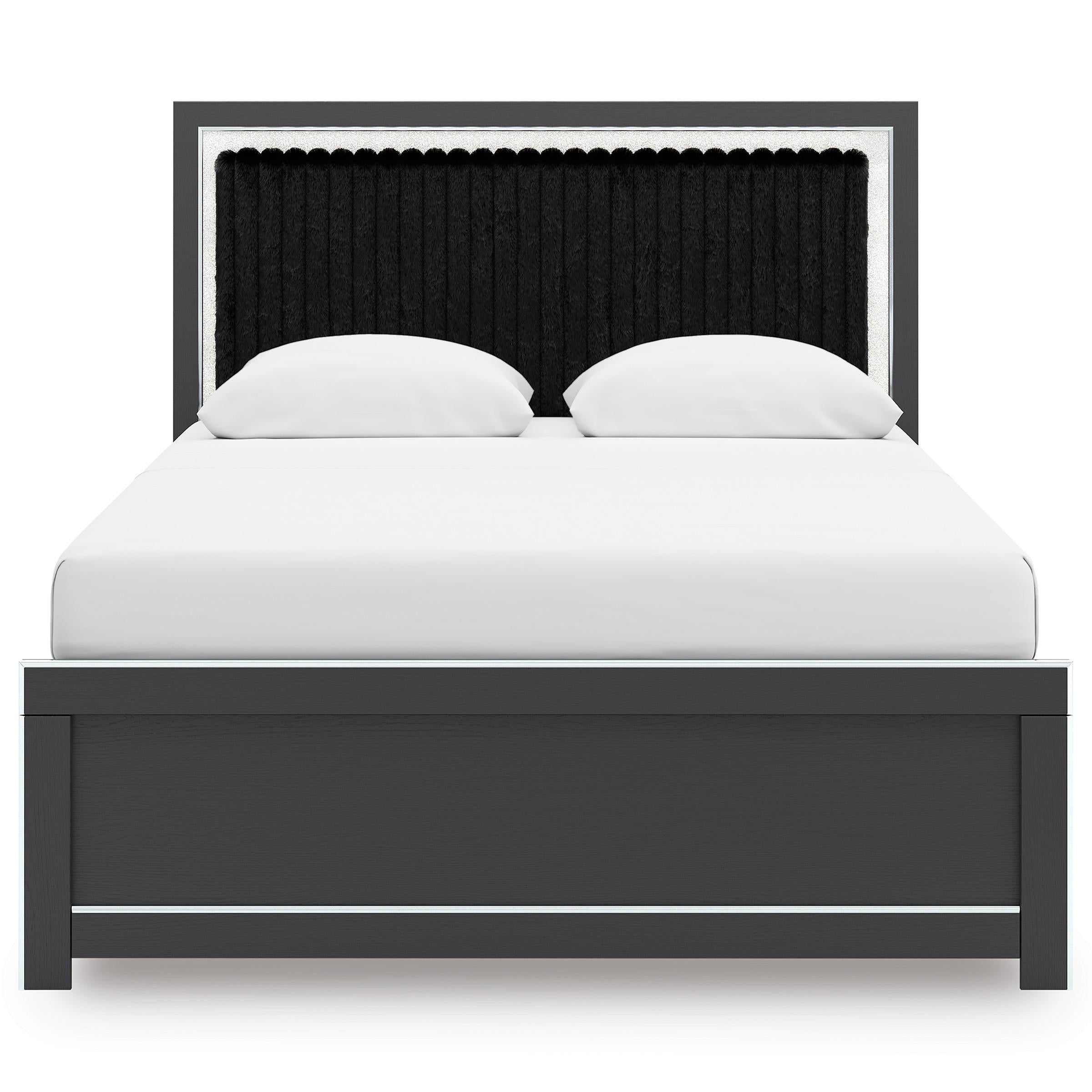  Size_Queen --  Signature Design by Ashley Zuraleus Upholstered Panel Bed IMAGE 2