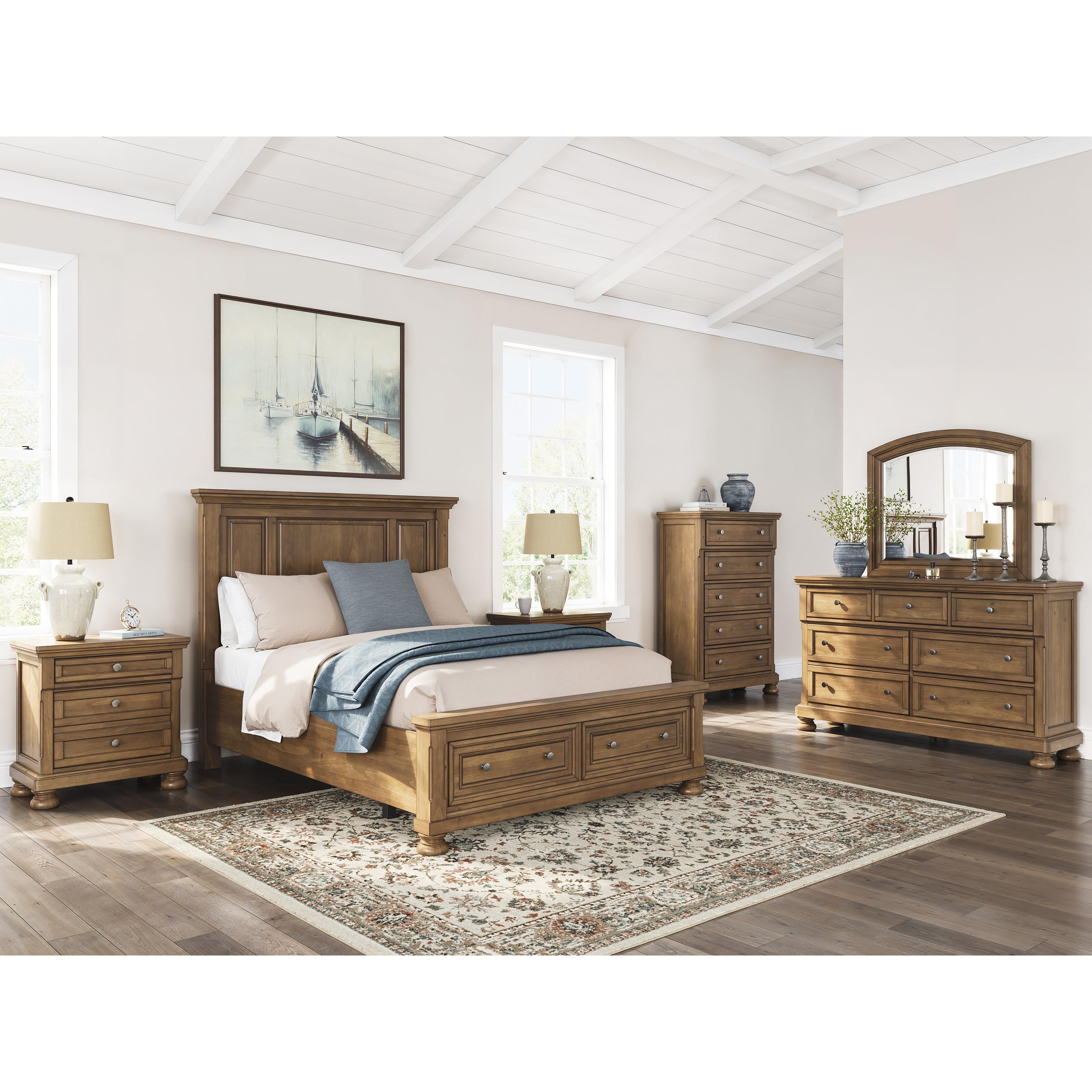 Size_Queen --  Signature Design by Ashley Feddinger Panel Bed with Storage IMAGE 10