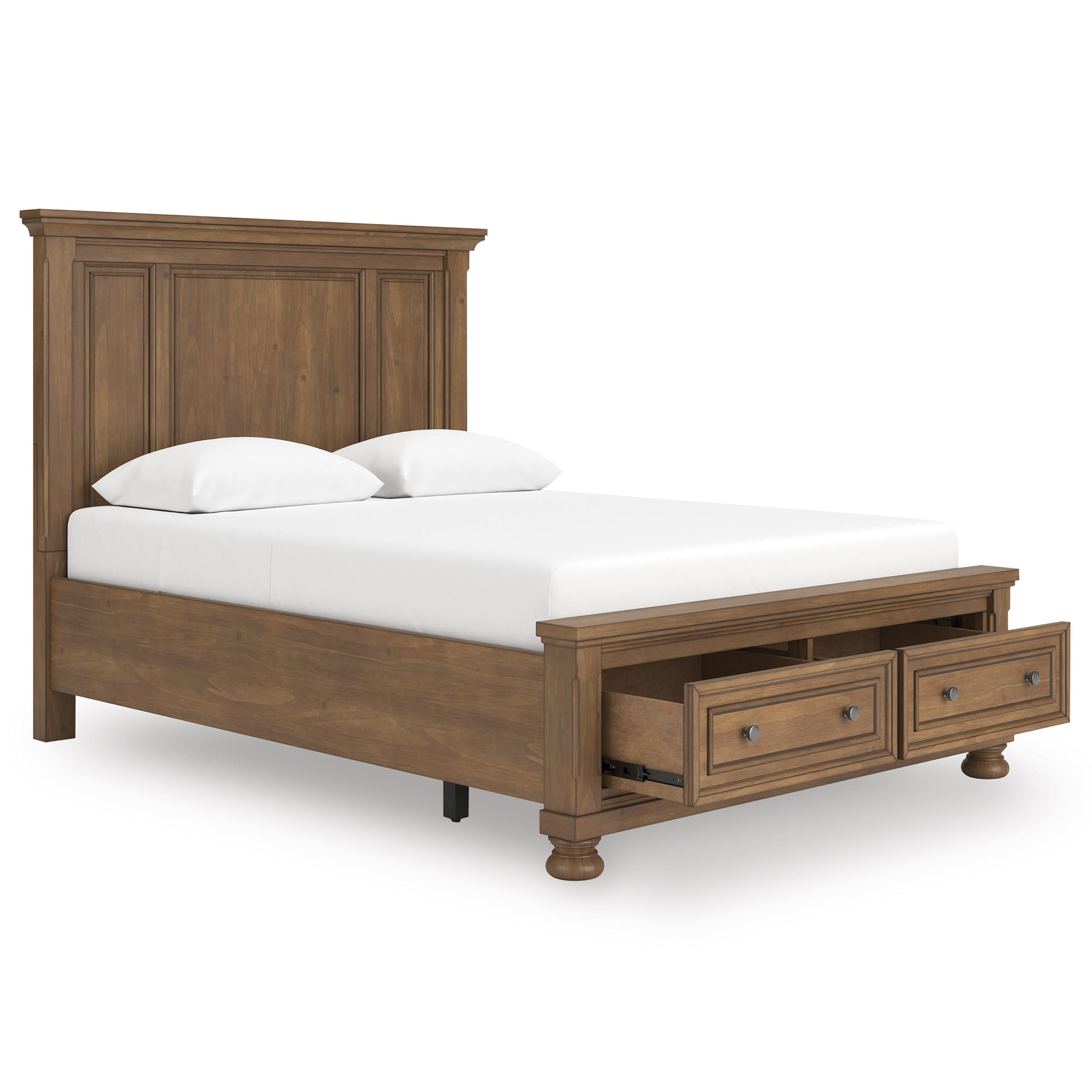  Size_Queen --  Signature Design by Ashley Feddinger Panel Bed with Storage IMAGE 2