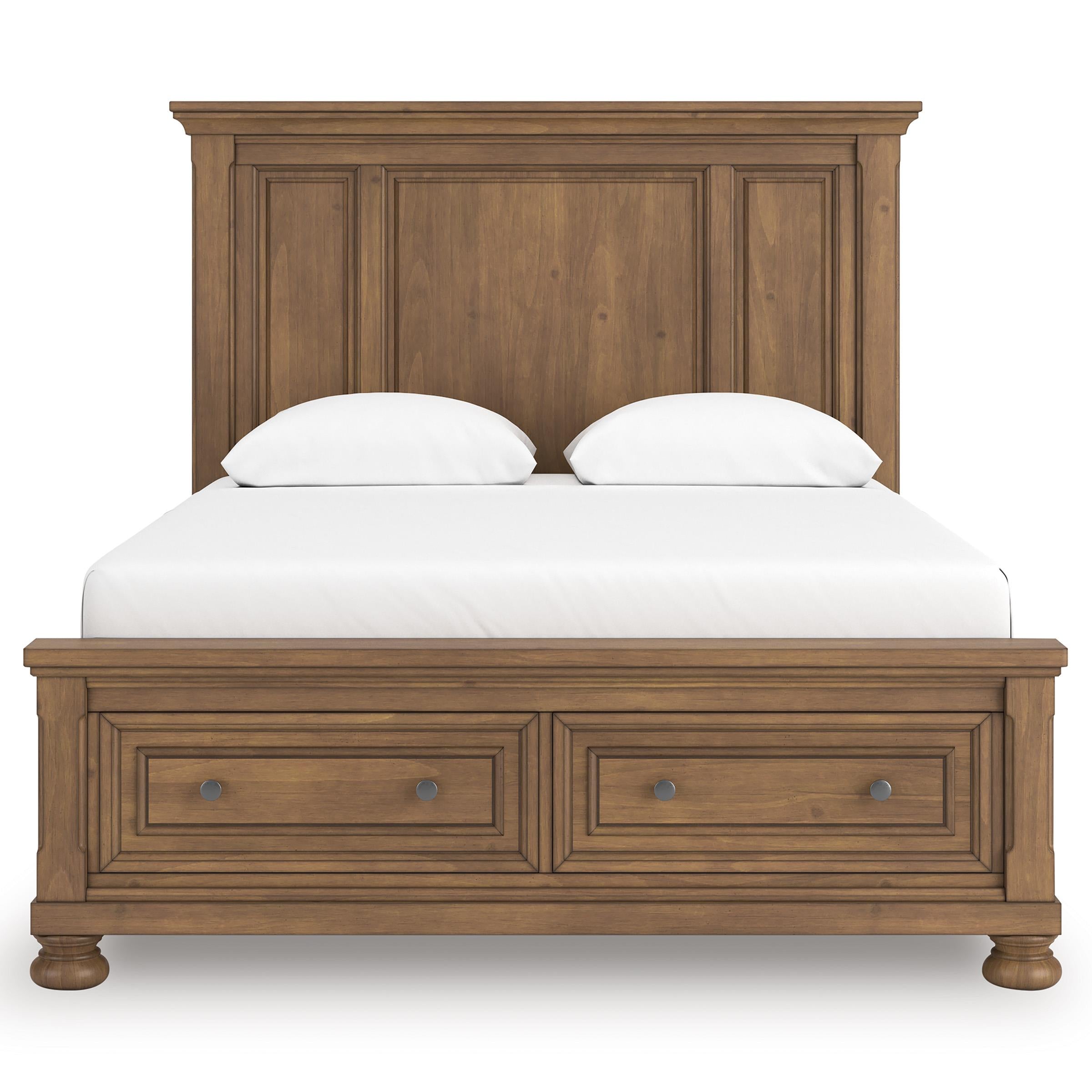  Size_Queen --  Signature Design by Ashley Feddinger Panel Bed with Storage IMAGE 3