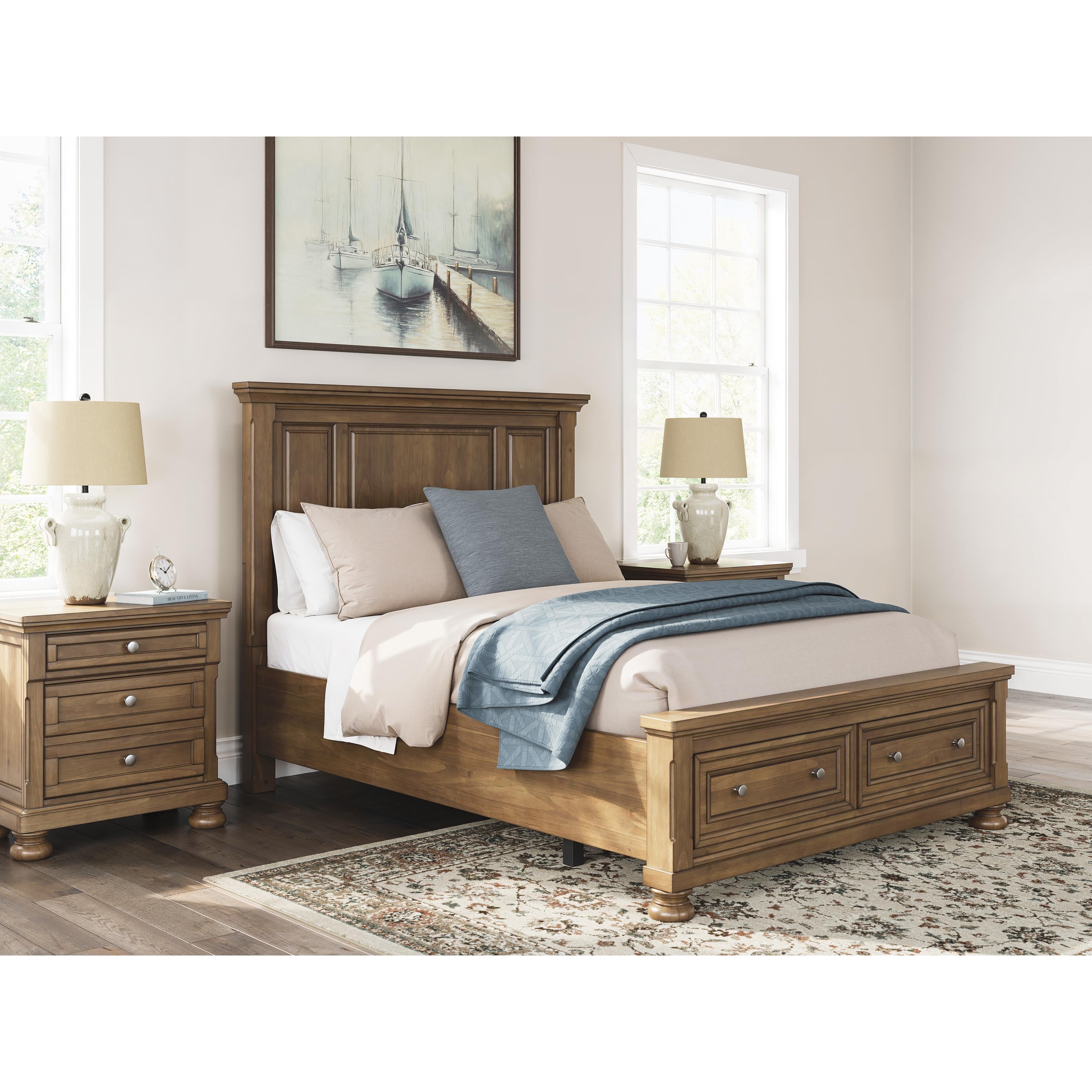  Size_Queen --  Signature Design by Ashley Feddinger Panel Bed with Storage IMAGE 7