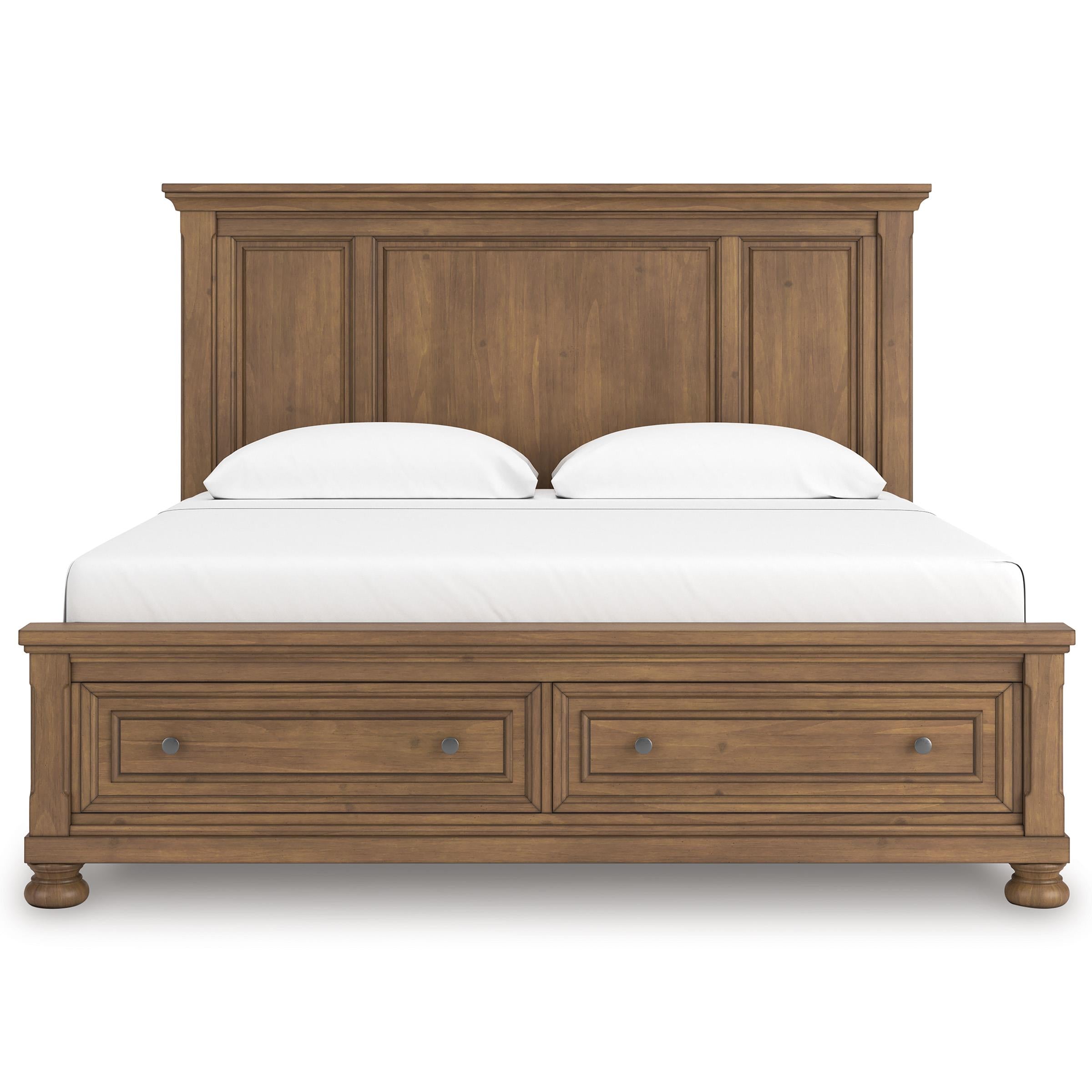 Size_California King --  Feddinger PCB779B13 California King Panel Storage Bed IMAGE 3