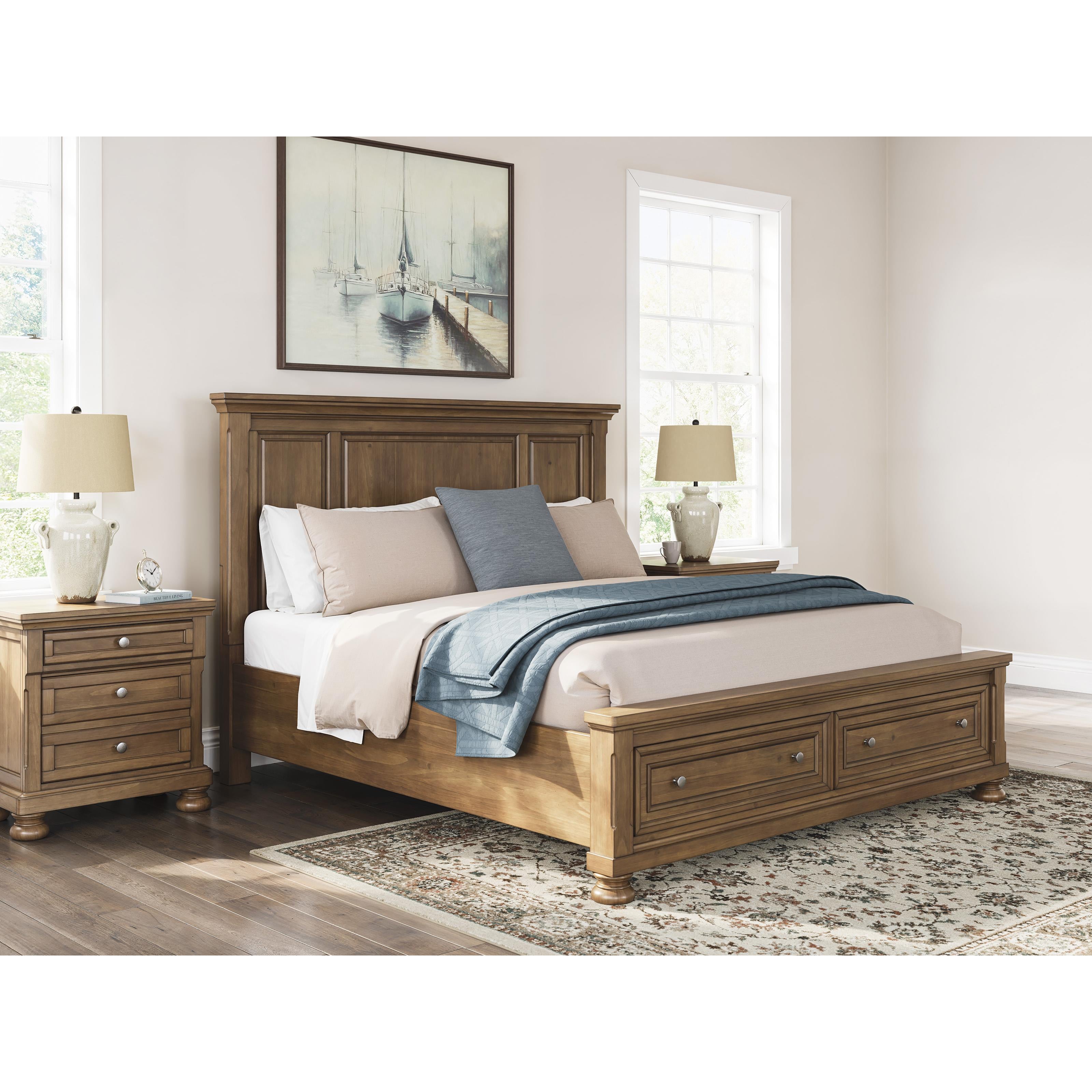 Size_California King --  Feddinger PCB779B13 California King Panel Storage Bed IMAGE 7