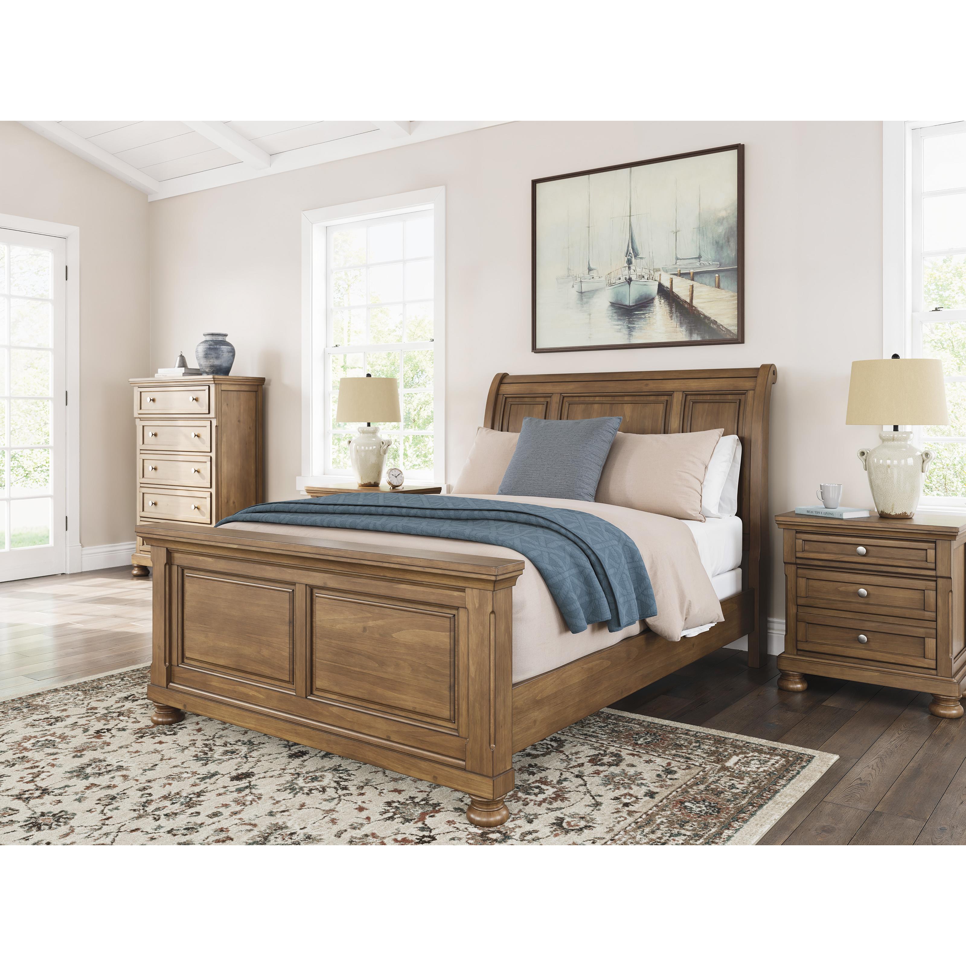  Size_Queen --  Signature Design by Ashley Feddinger Sleigh Bed IMAGE 9