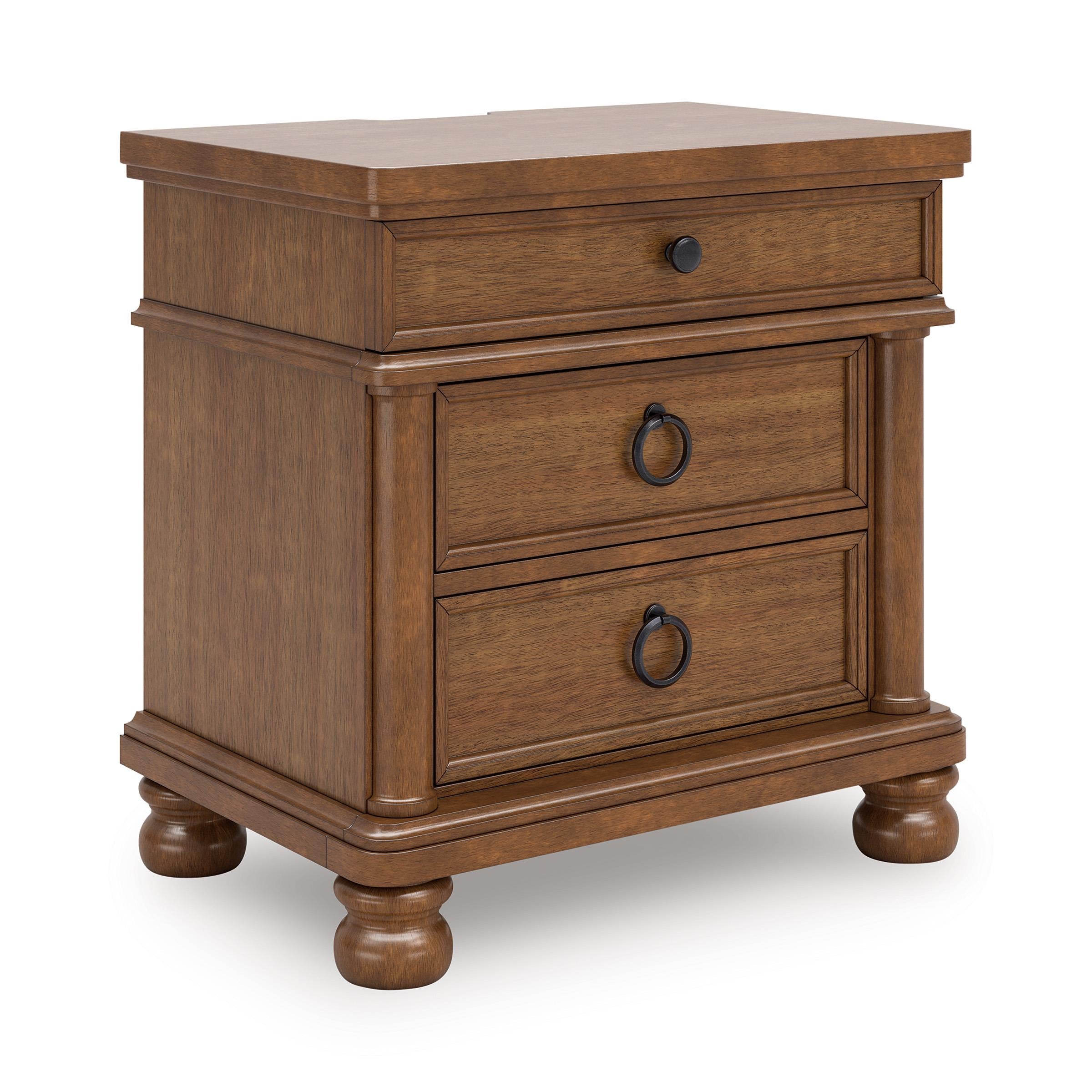  Signature Design by Ashley Rowlenstown PCB824-93 Three Drawer Night Stand IMAGE 1