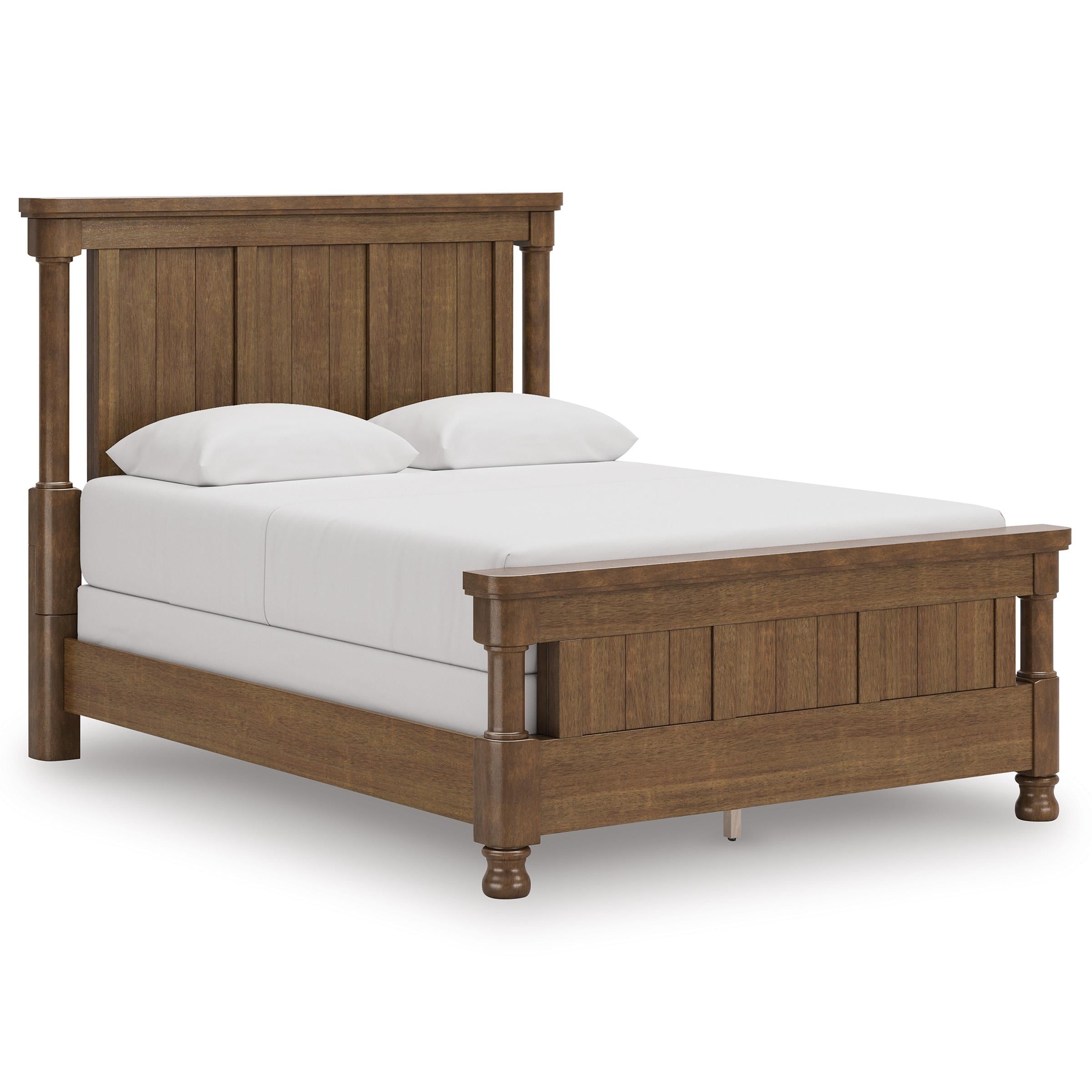  Size_Queen --  Signature Design by Ashley Rowlenstown Poster Bed IMAGE 1