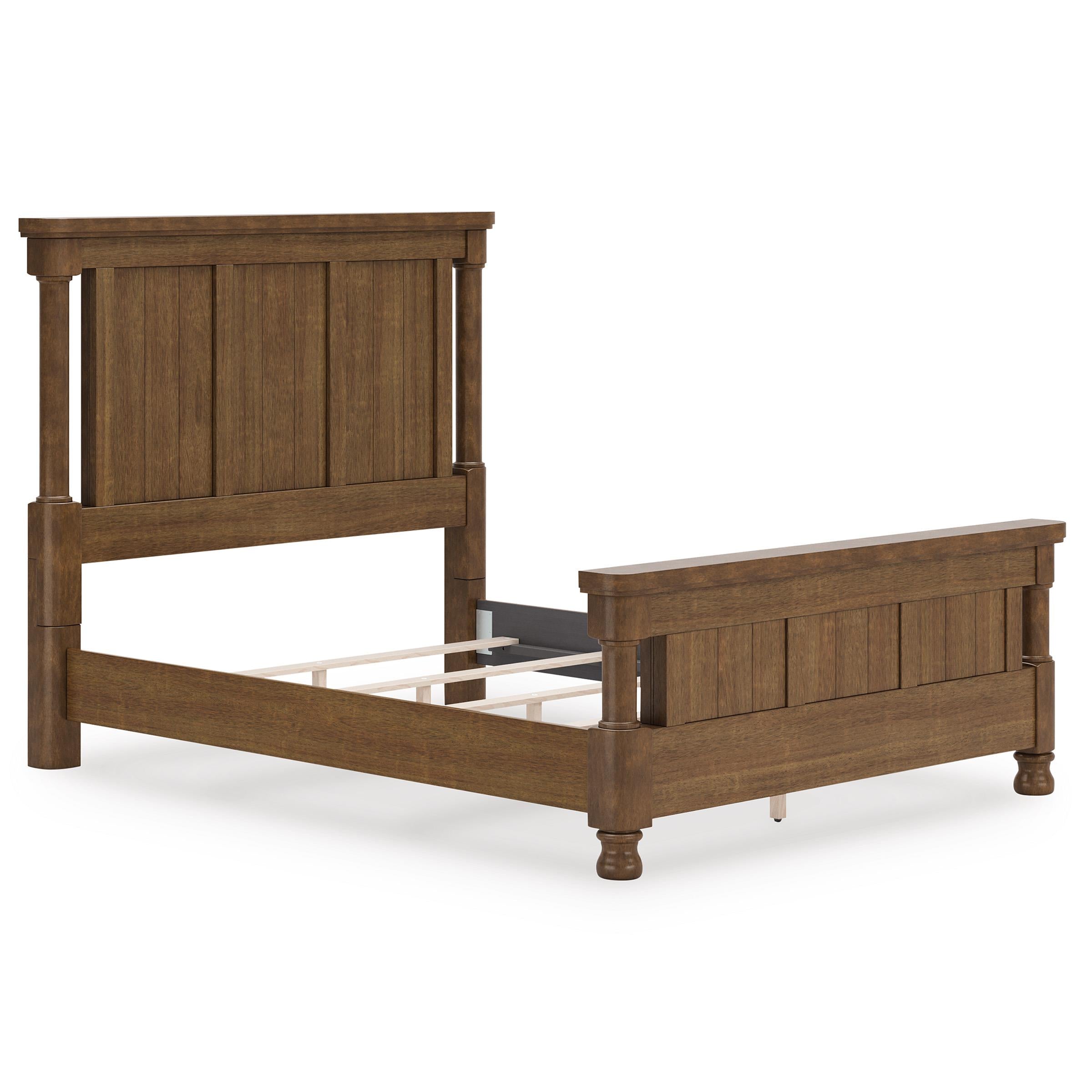 Size_Queen --  Signature Design by Ashley Rowlenstown Poster Bed IMAGE 2