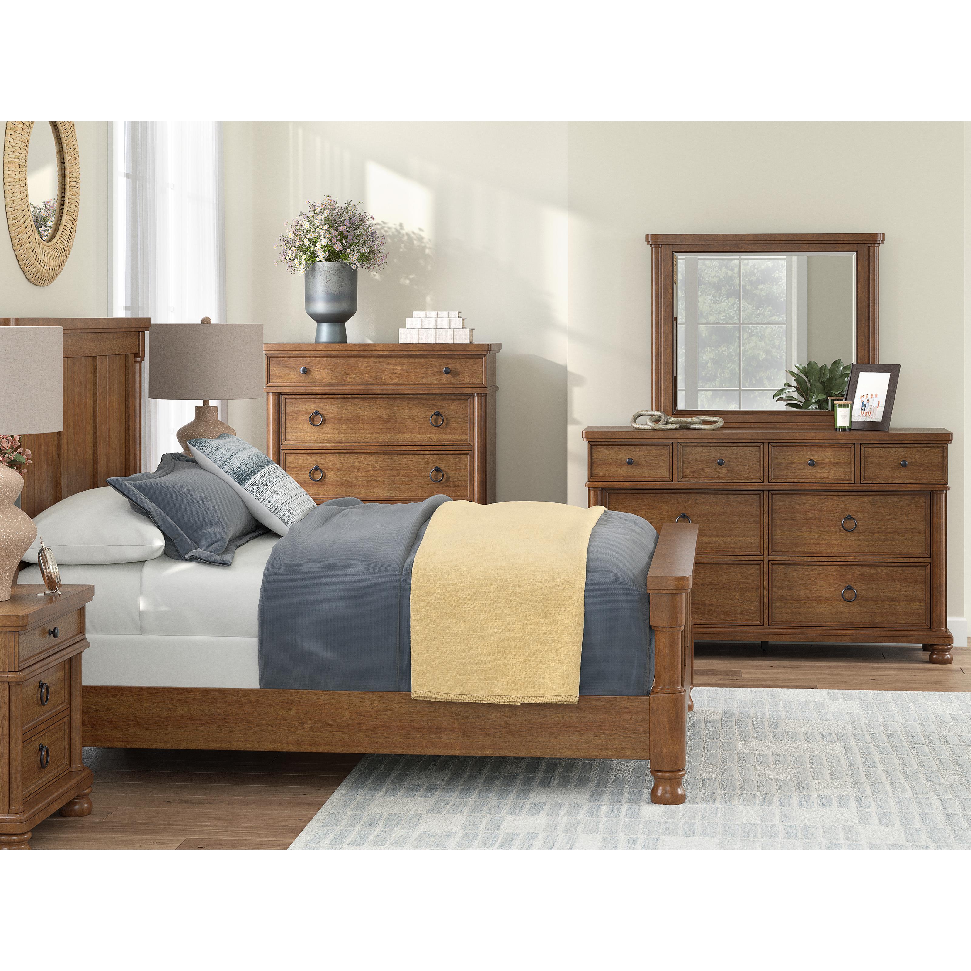  Size_Queen --  Signature Design by Ashley Rowlenstown Poster Bed IMAGE 8