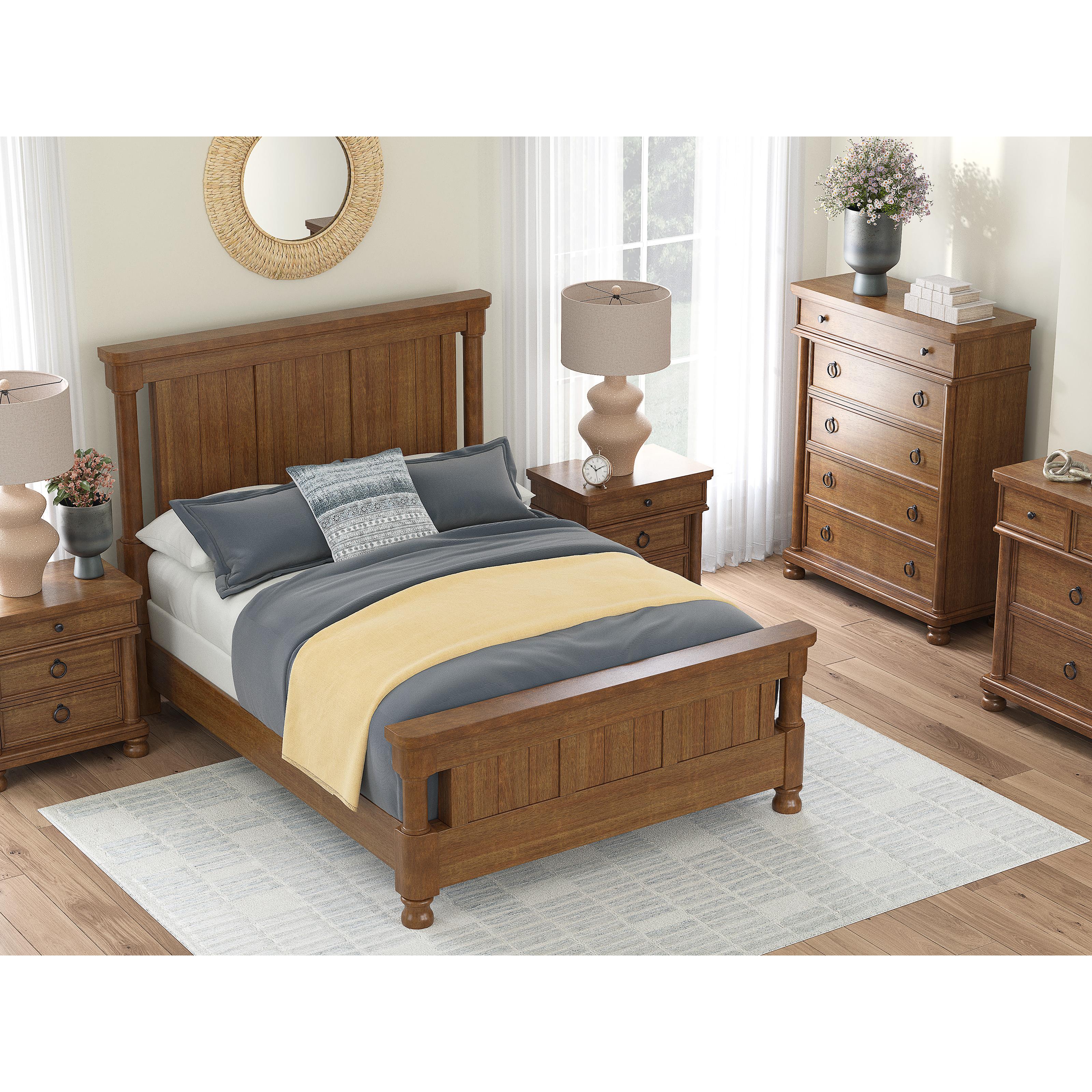  Size_Queen --  Signature Design by Ashley Rowlenstown Poster Bed IMAGE 9