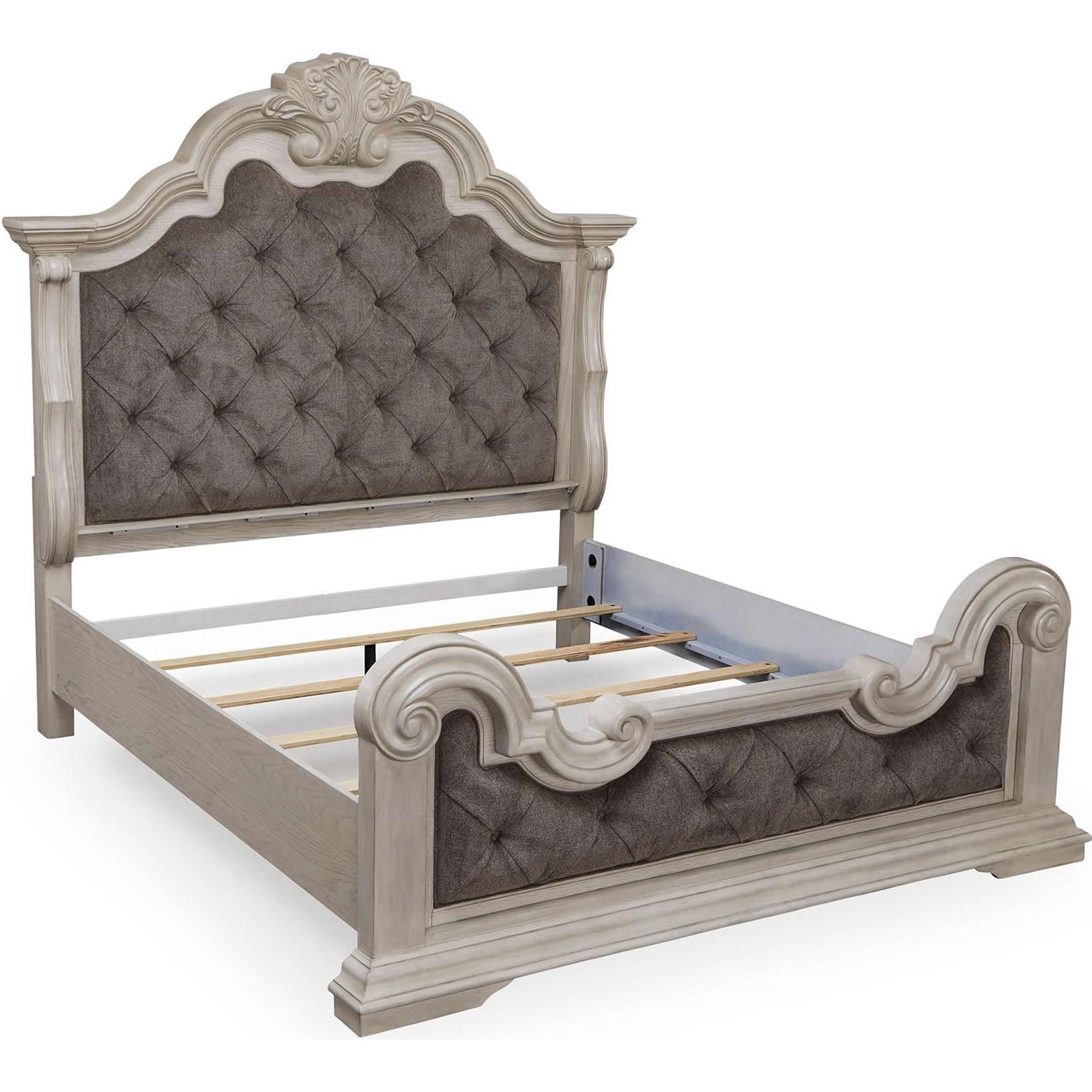  Size_King --  Bruchandi PCB948B4 King Upholstered Panel Bed IMAGE 4