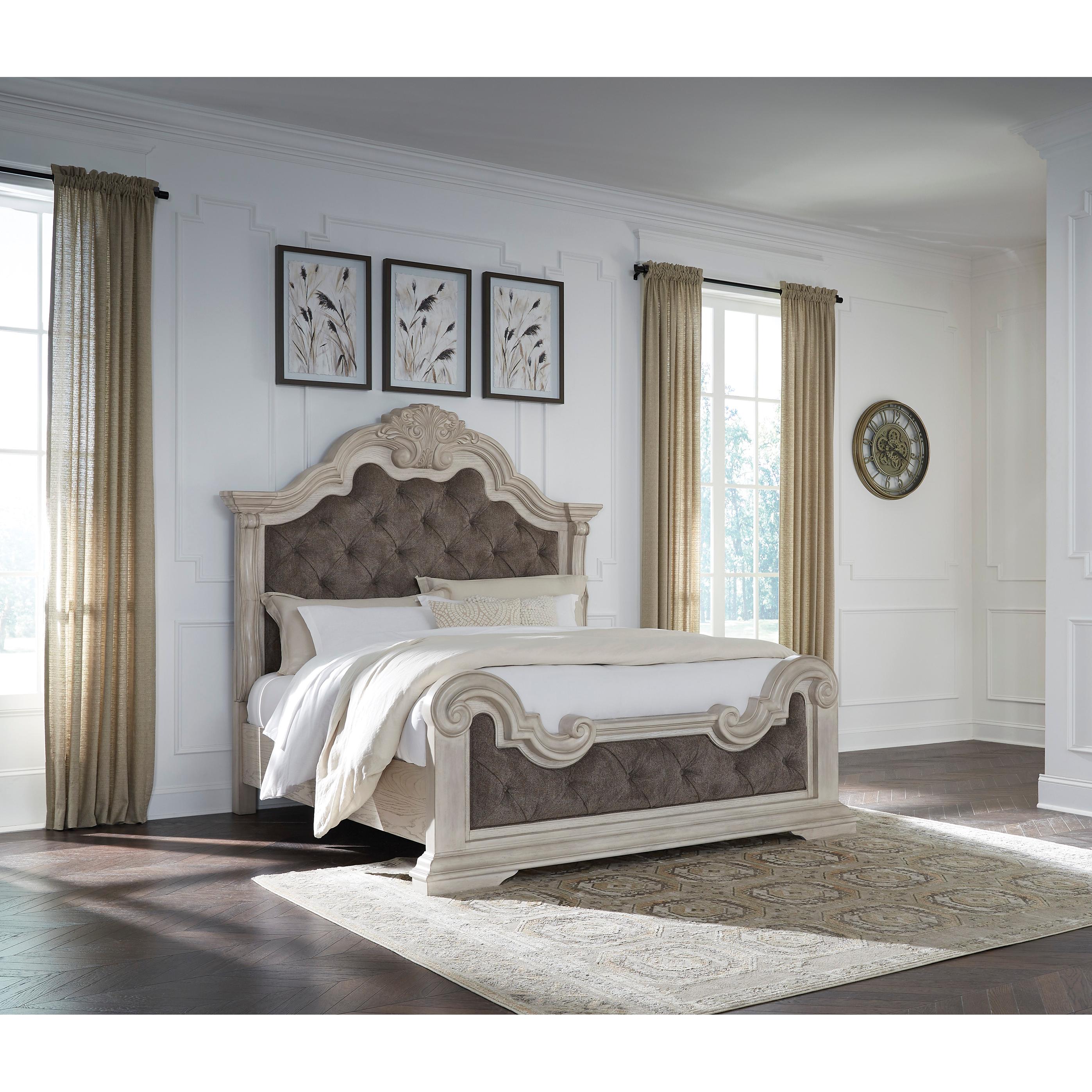  Size_King --  Bruchandi PCB948B4 King Upholstered Panel Bed IMAGE 5
