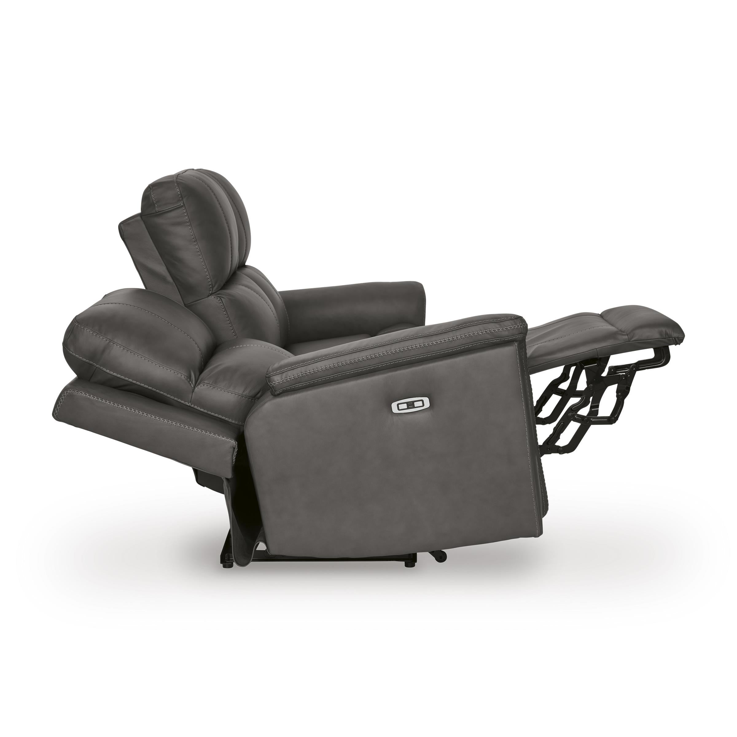  Manufacturer Color_Anchor --  Signature Design by Ashley Bleckley Power Reclining Leather Match Sofa IMAGE 3
