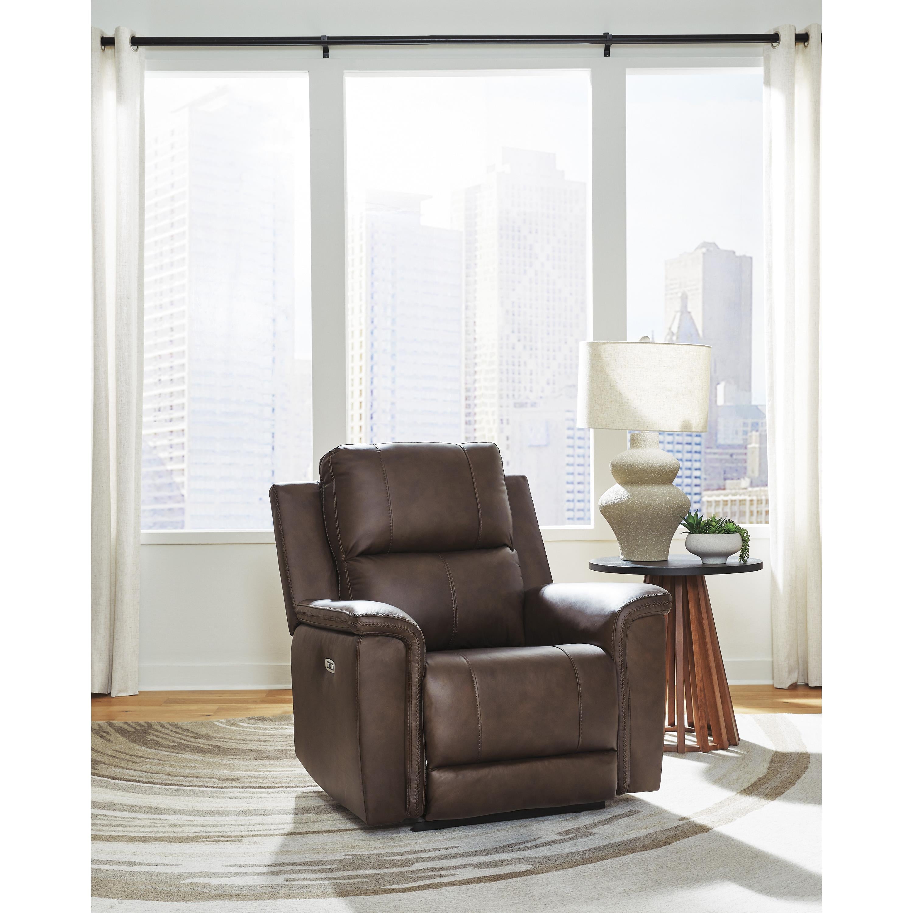  Manufacturer Color_Espresso --  Bleckley PCU1200113 Power Recliner with Adjustable Headrest IMAGE 6
