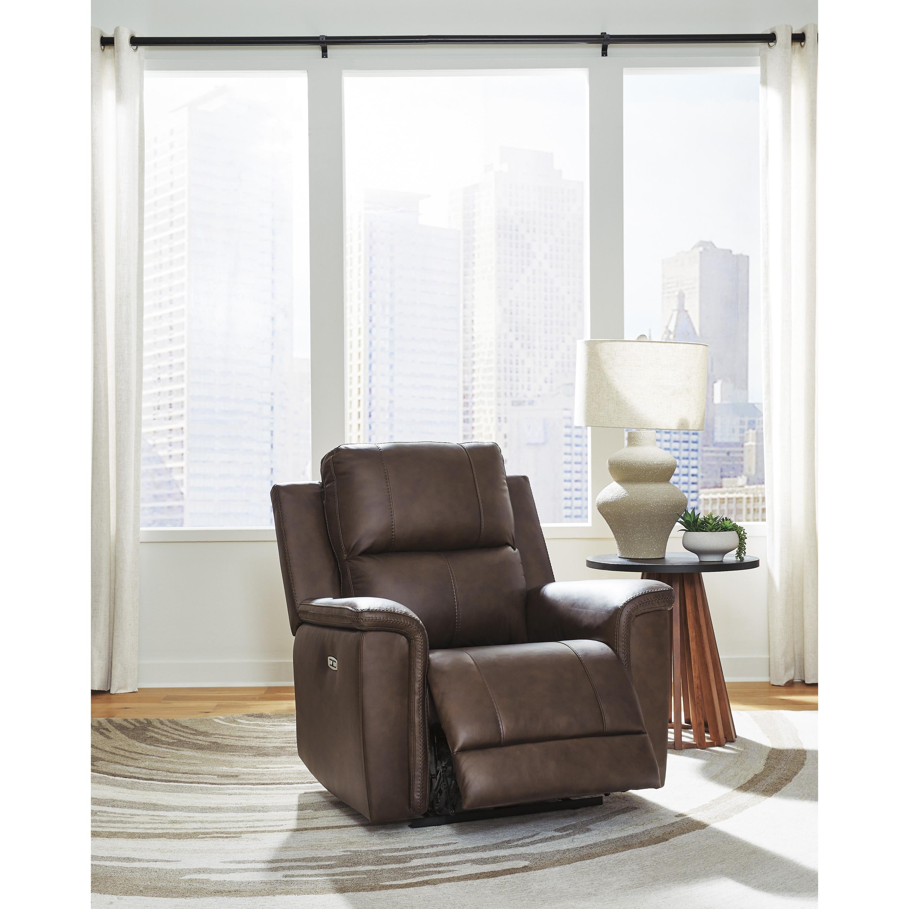  Manufacturer Color_Espresso --  Bleckley PCU1200113 Power Recliner with Adjustable Headrest IMAGE 7