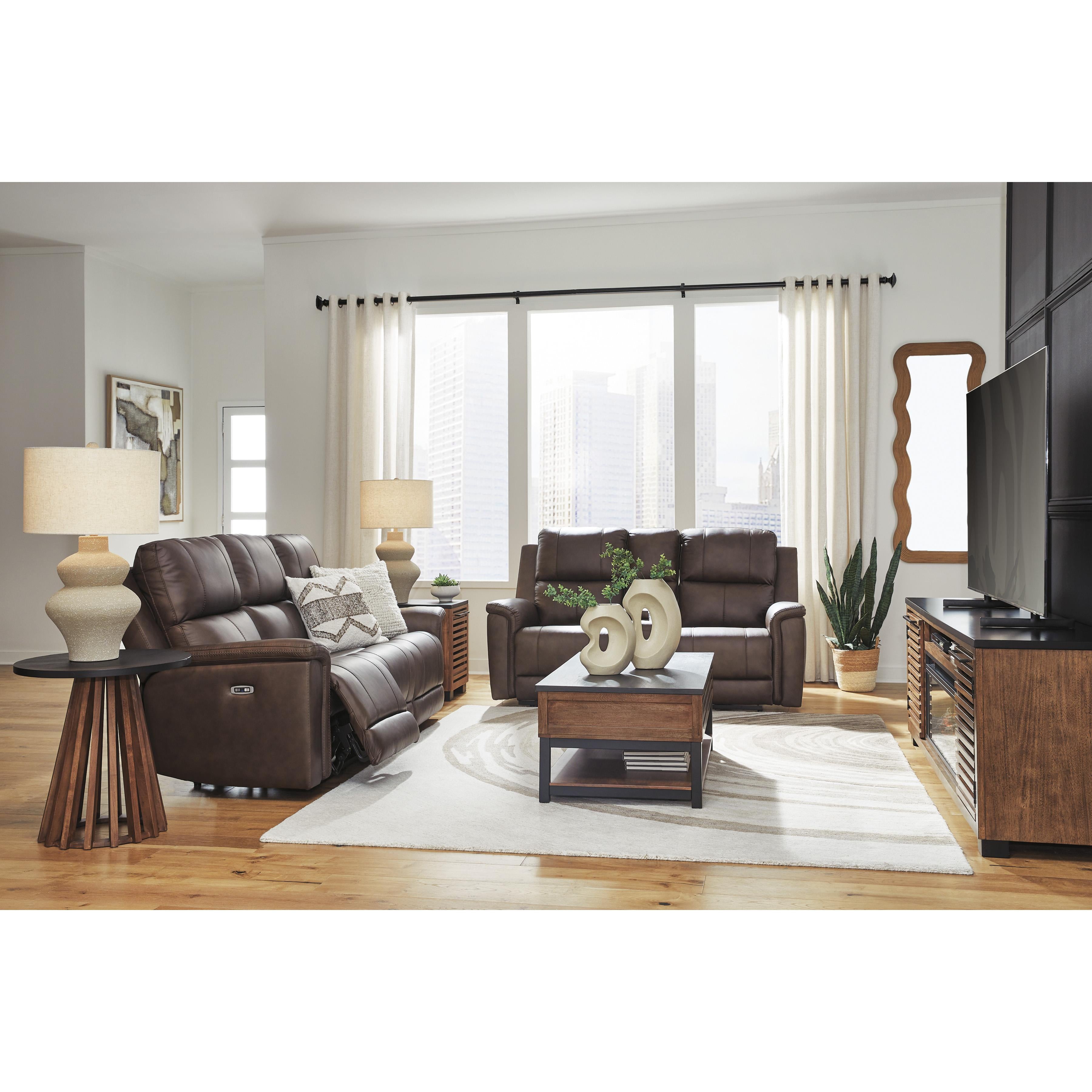  Manufacturer Color_Espresso --  Bleckley PCU1200118 Power Reclining Loveseat with Console and Adjustable Headrest IMAGE 11