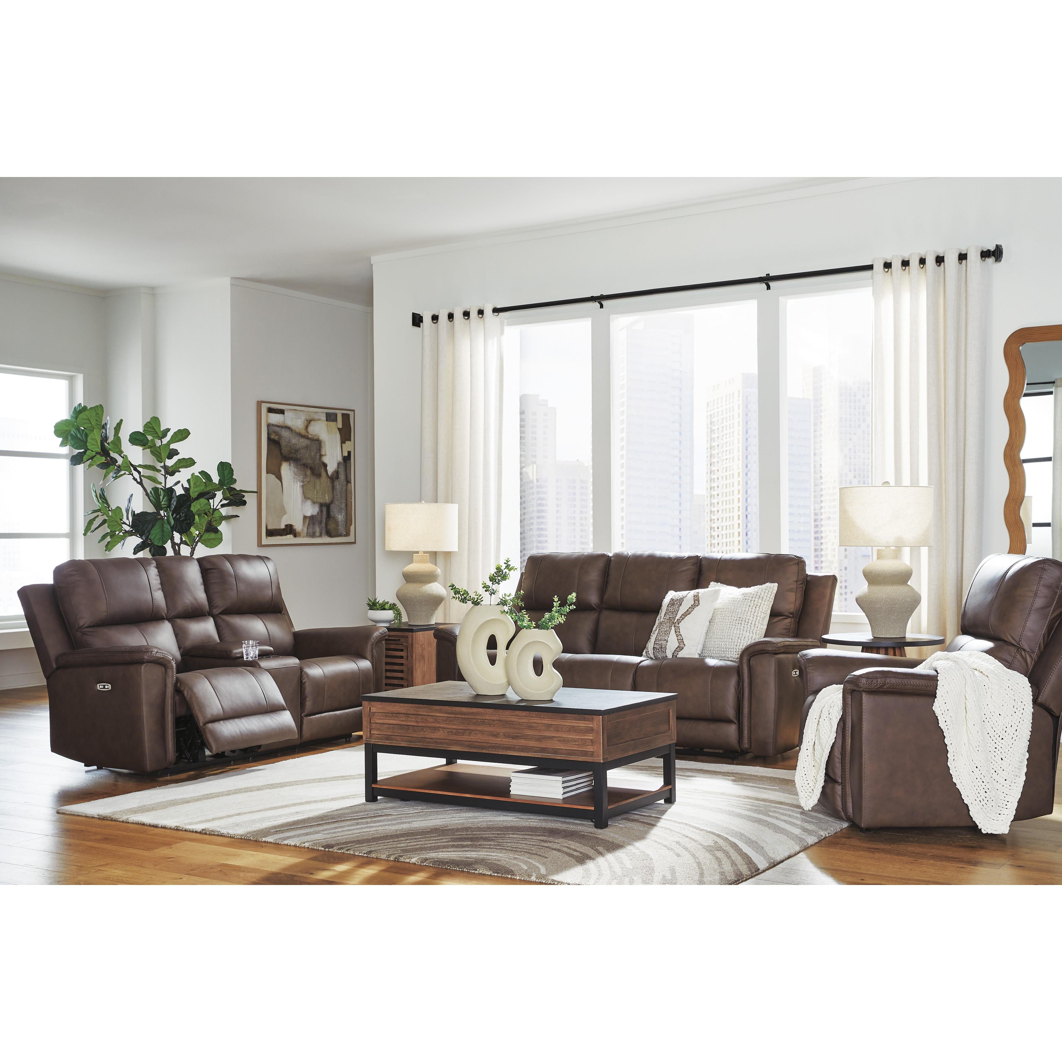  Manufacturer Color_Espresso --  Bleckley PCU1200118 Power Reclining Loveseat with Console and Adjustable Headrest IMAGE 15