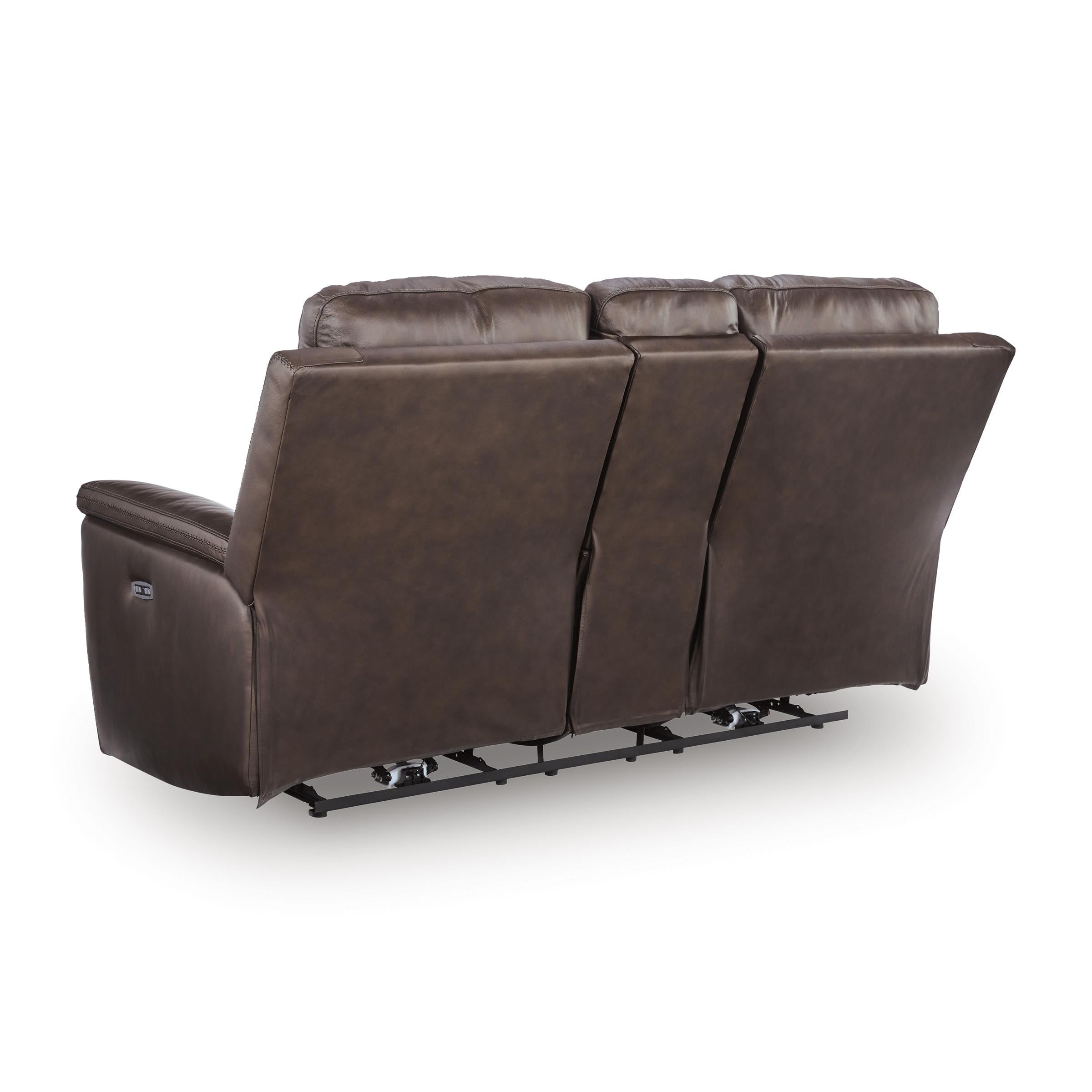  Manufacturer Color_Espresso --  Bleckley PCU1200118 Power Reclining Loveseat with Console and Adjustable Headrest IMAGE 4