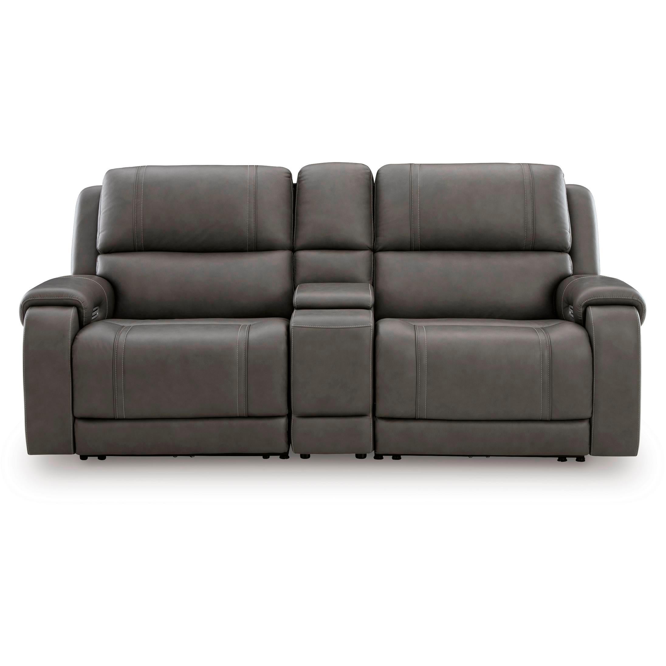  Signature Design by Ashley 5Z - Pittson PCU12600S2 3 pc Power Reclining Sectional Loveseat with Console IMAGE 1
