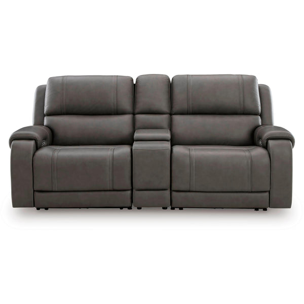 Signature Design by Ashley 5Z - Pittson PCU12600S2 3 pc Power Reclining Sectional Loveseat with Console