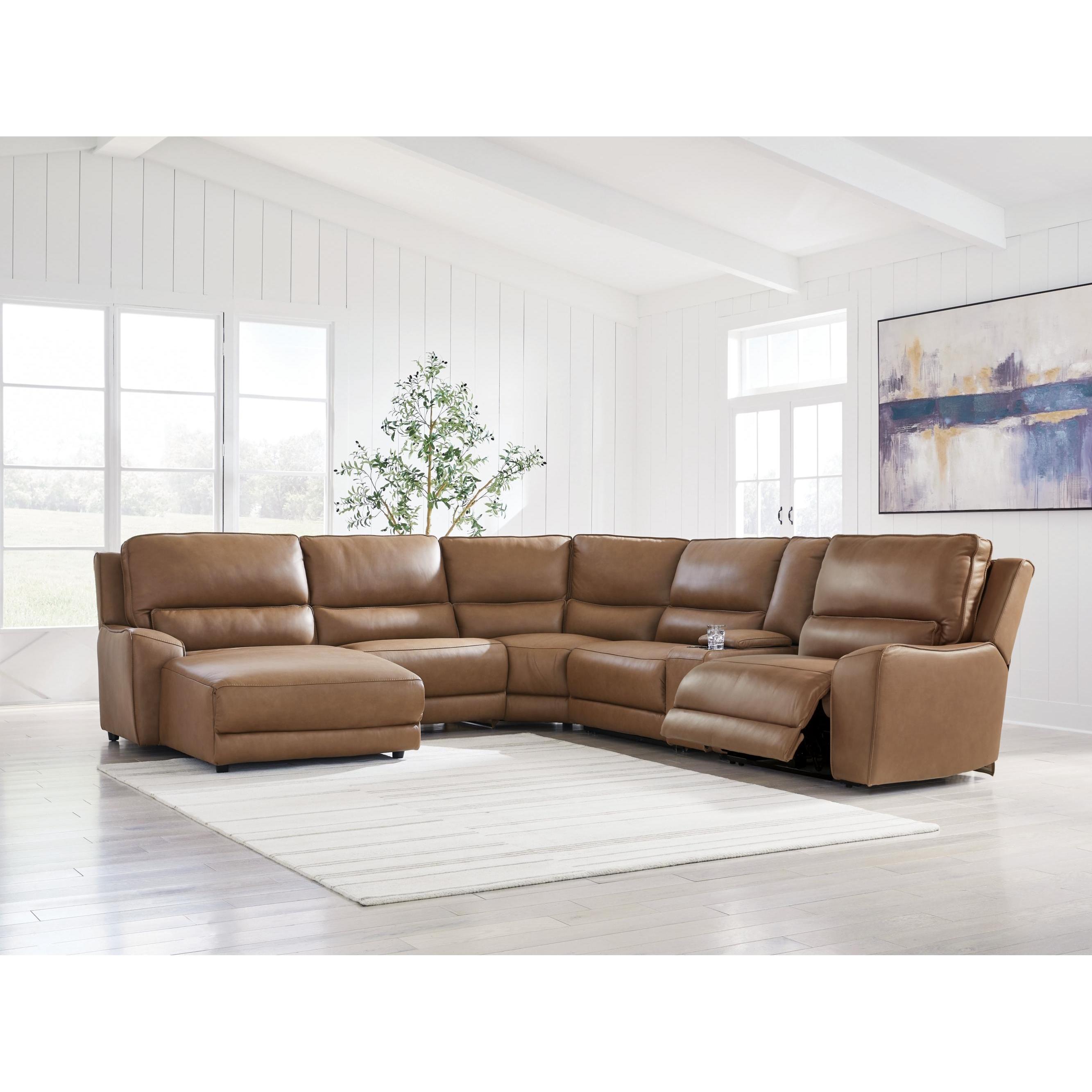  Signature Design by Ashley DeepWakes PCU62606S19 6 pc Power Reclining Sectional with Chaise IMAGE 4