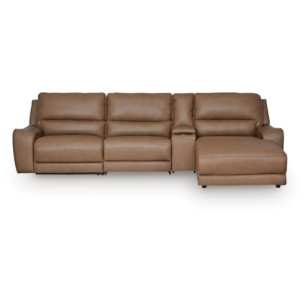 Signature Design by Ashley DeepWakes PCU62606S26 4 pc Reclining Sectional with Chaise and Storage Console