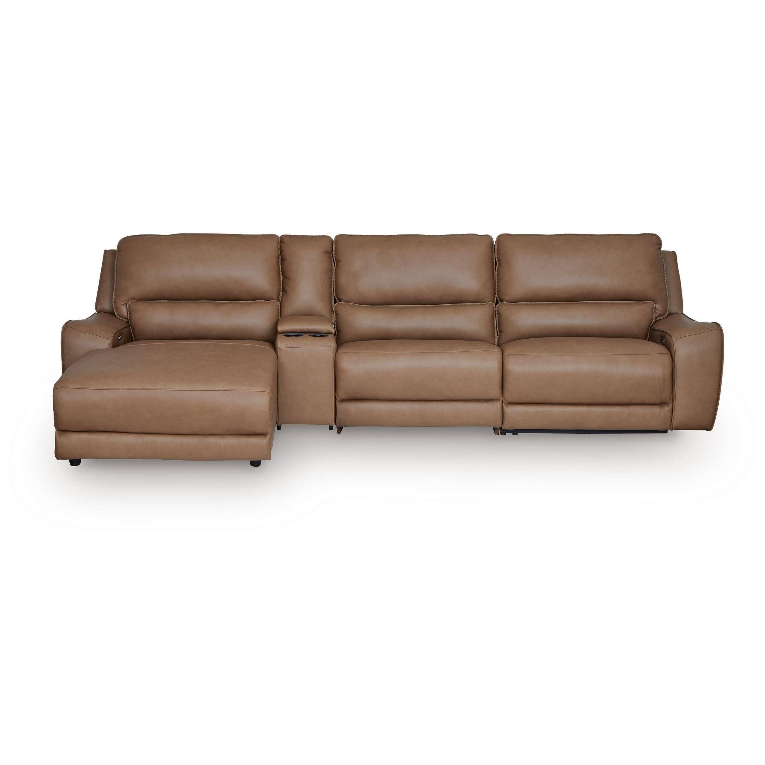  Signature Design by Ashley DeepWakes PCU62606S27 4 pc Reclining Sectional with Chaise and Storage Console IMAGE 1