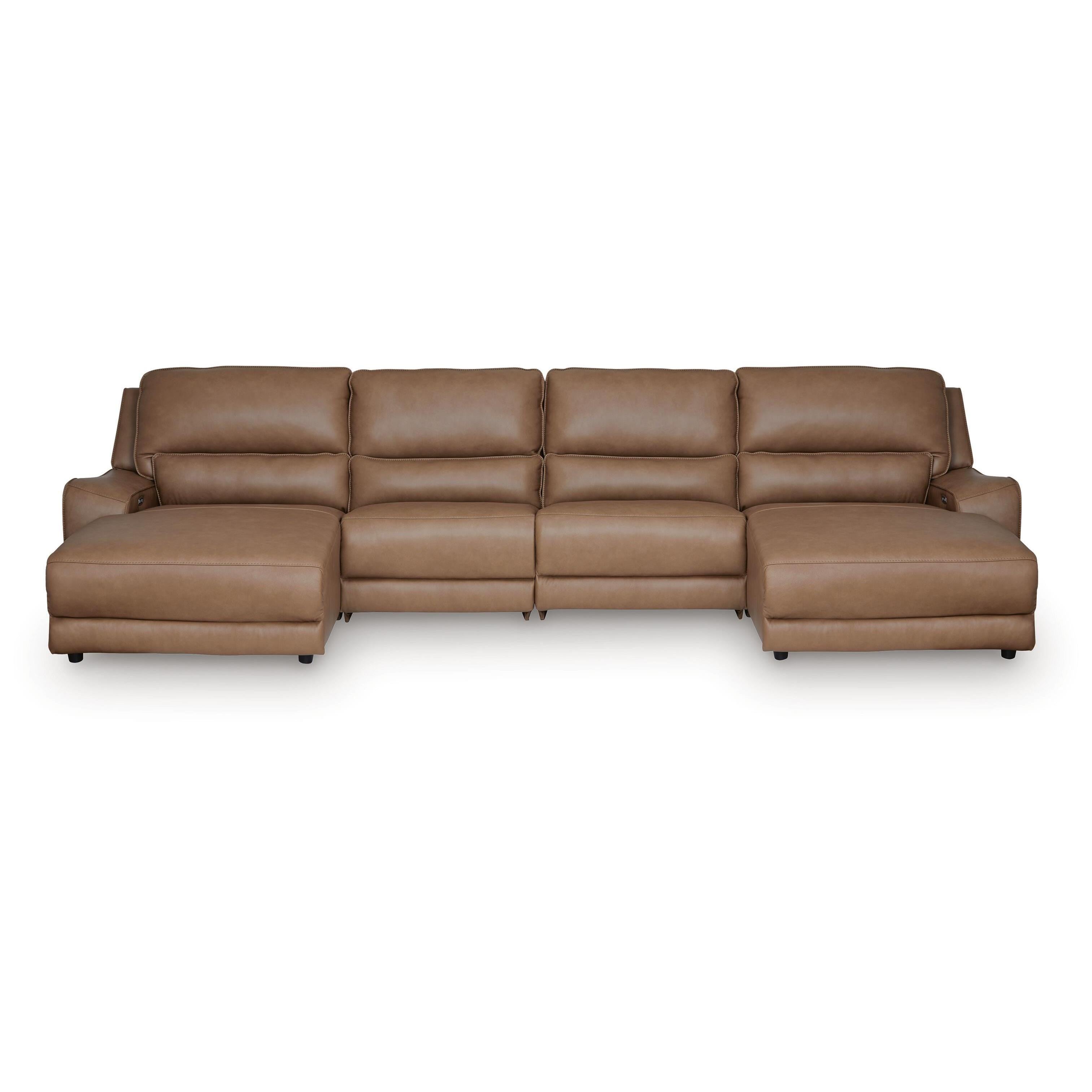  Signature Design by Ashley DeepWakes PCU62606S37 4 pc Reclining Sectional with Double Chaise IMAGE 1