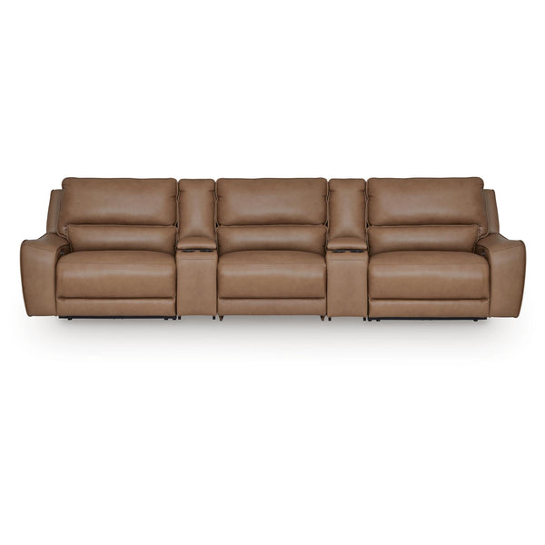 Signature Design by Ashley DeepWakes PCU62606S39 5 pc Reclining Sectional with Storage Consoles