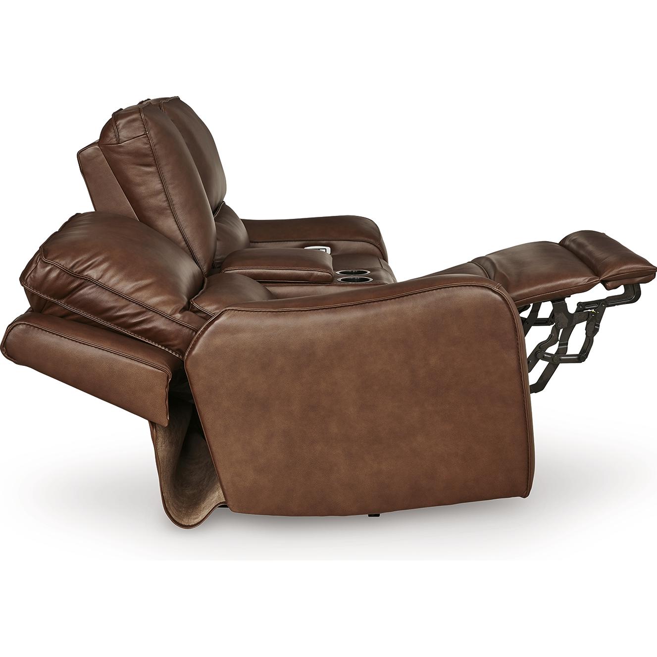  Manufacturer Color_Canyon --  DeepWakes PCU6260718 Power Reclining Loveseat with Console and Adjustable Headrest IMAGE 3