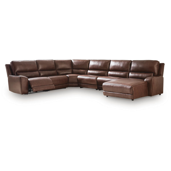 Signature Design by Ashley DeepWakes PCU62607S33 6 pc Reclining Sectional with Chaise