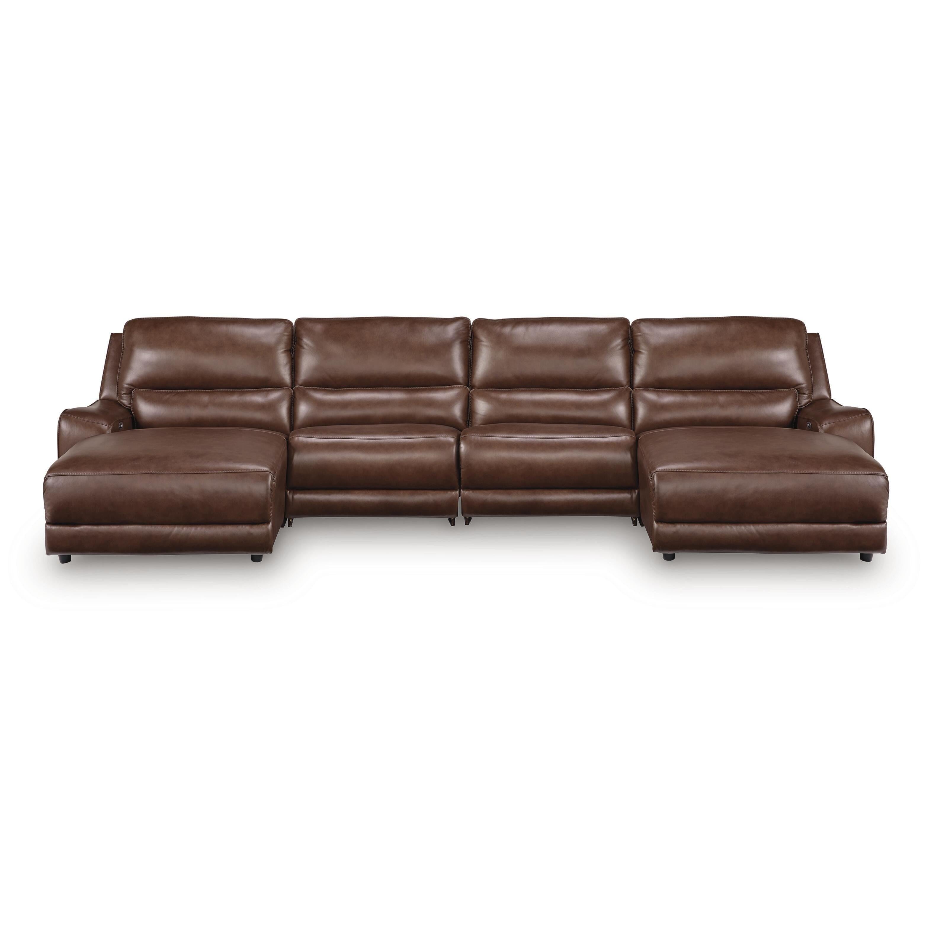  Signature Design by Ashley DeepWakes PCU62607S37 4 pc Reclining Sectional with Double Chaise IMAGE 1