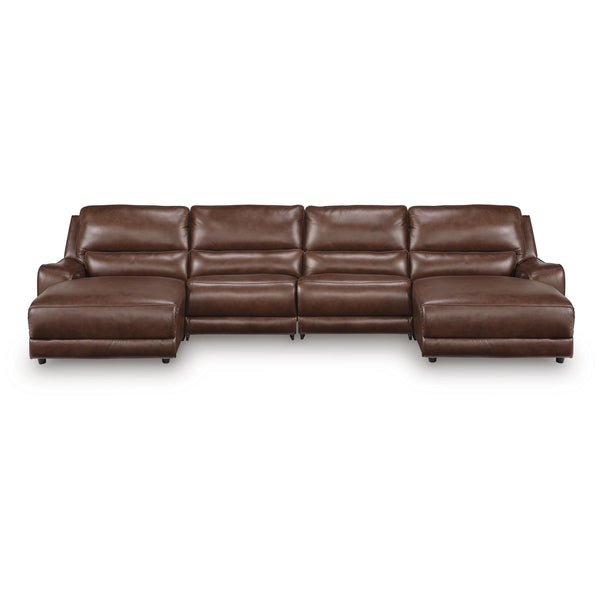 Signature Design by Ashley DeepWakes PCU62607S37 4 pc Reclining Sectional with Double Chaise