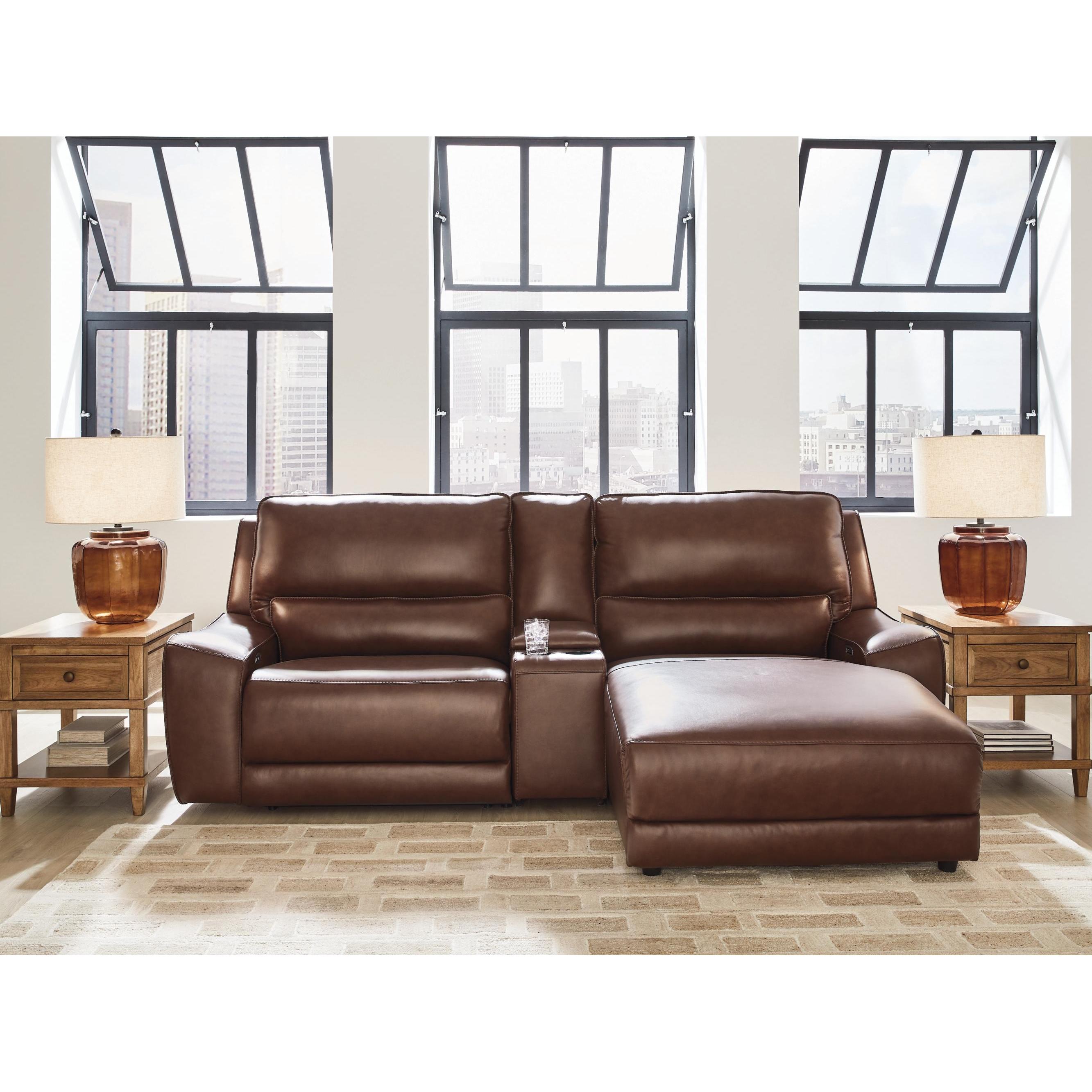  Signature Design by Ashley DeepWakes PCU62607S4 3 pc Power Reclining Sectional with Chaise IMAGE 2