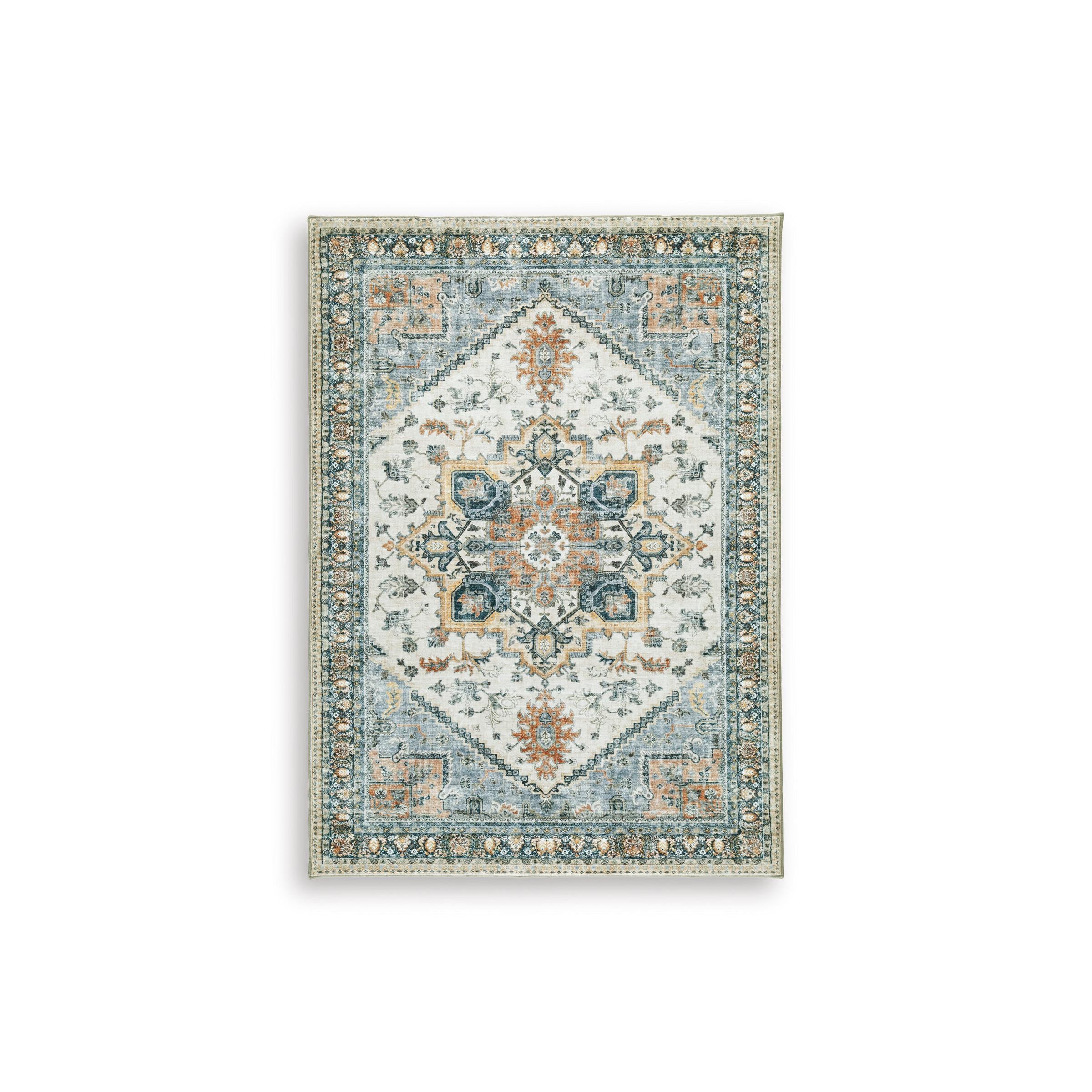  Size_5' x 6'11" --  Signature Design by Ashley Wallney Memory Foam Rug IMAGE 1