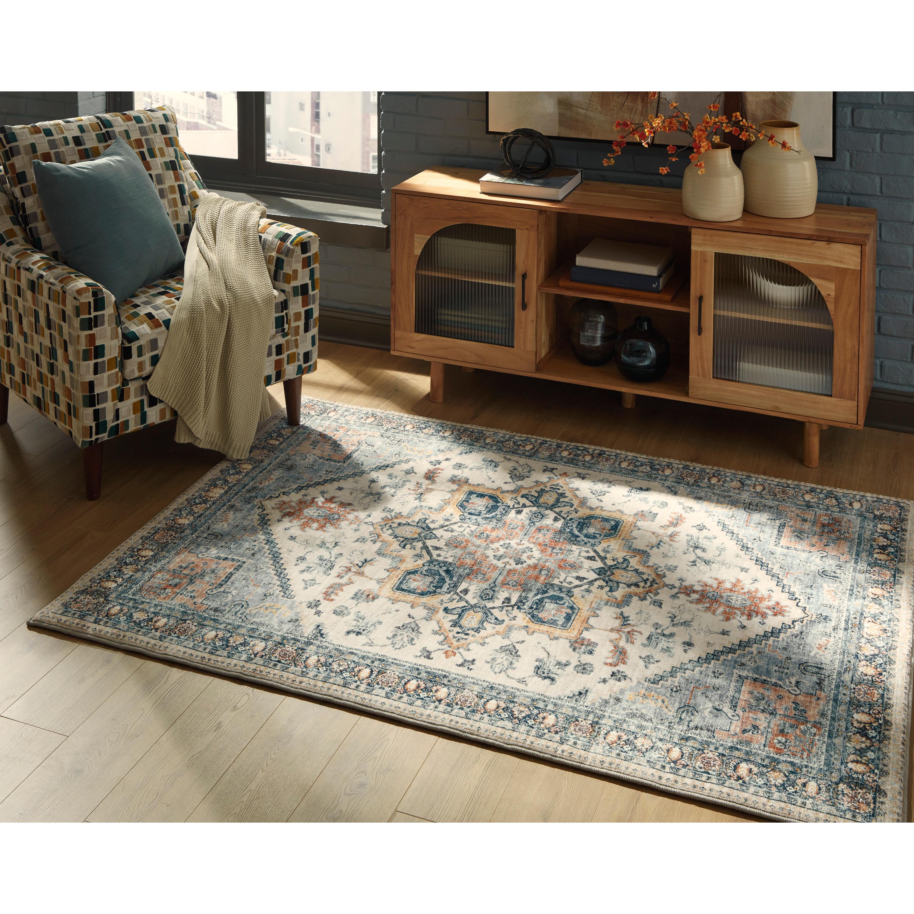  Size_5' x 6'11" --  Signature Design by Ashley Wallney Memory Foam Rug IMAGE 2
