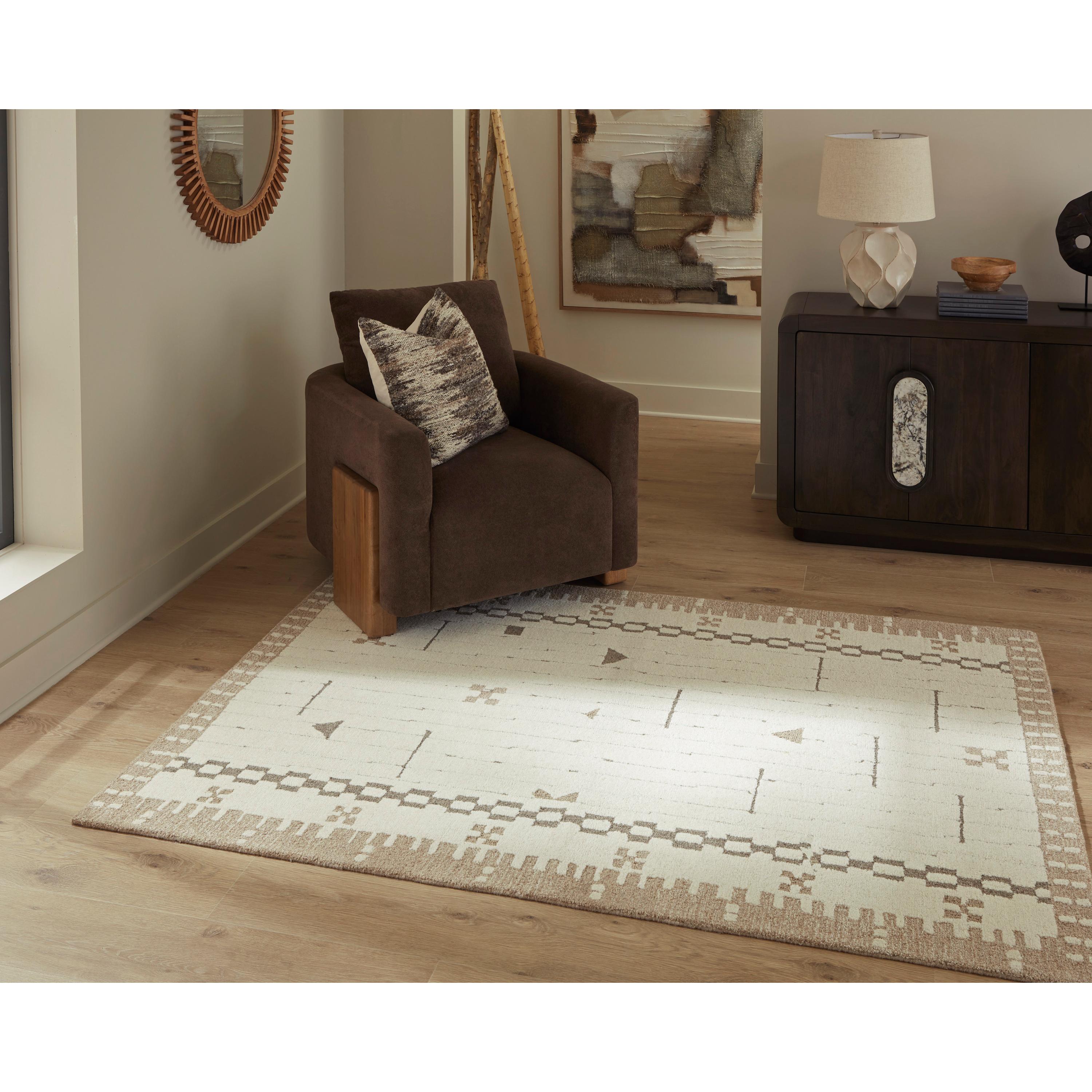  Size_5' x 6'10" --  Signature Design by Ashley Dot Rug IMAGE 2