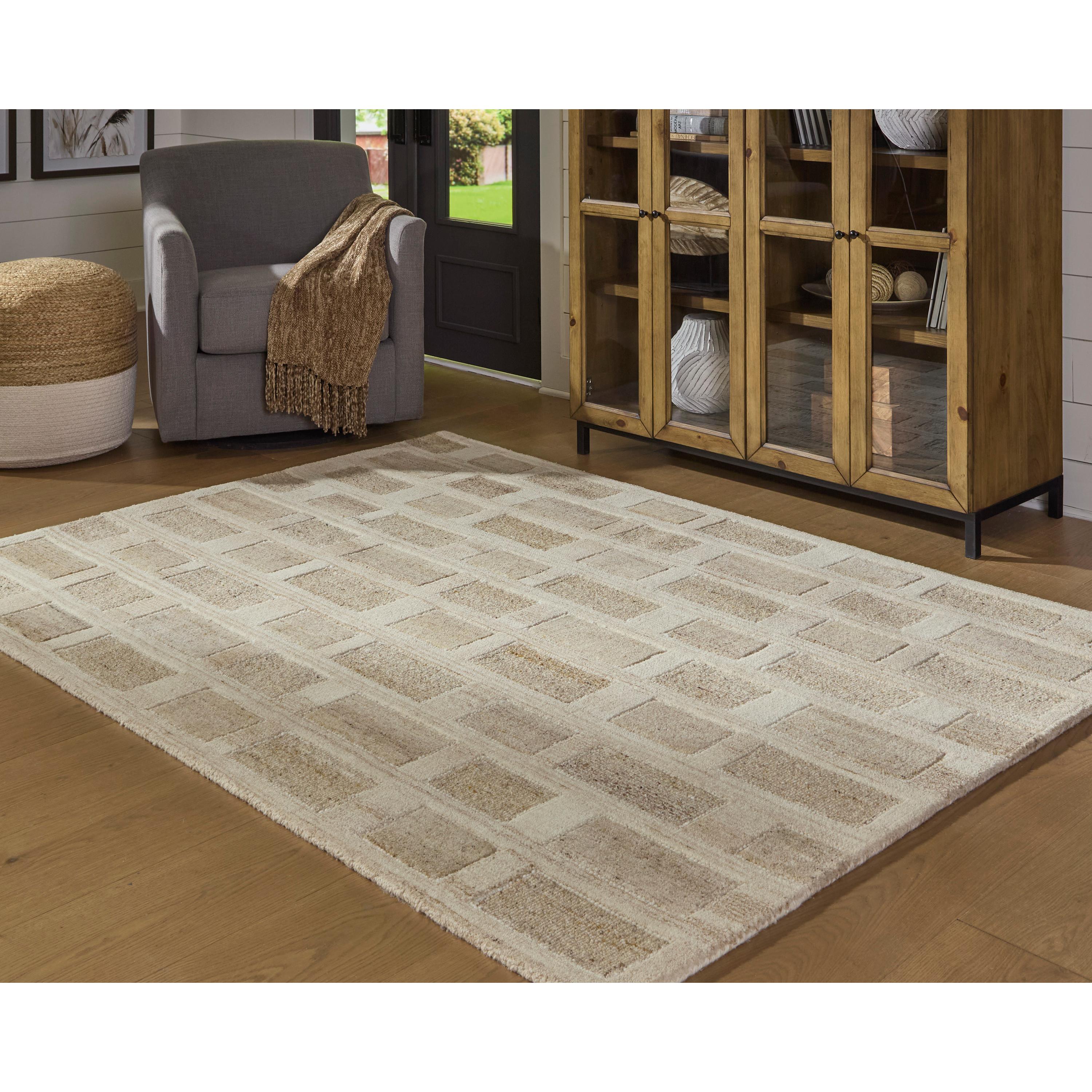  Size_4'11" x 6'11" --  Signature Design by Ashley Lisgrove Rug IMAGE 2