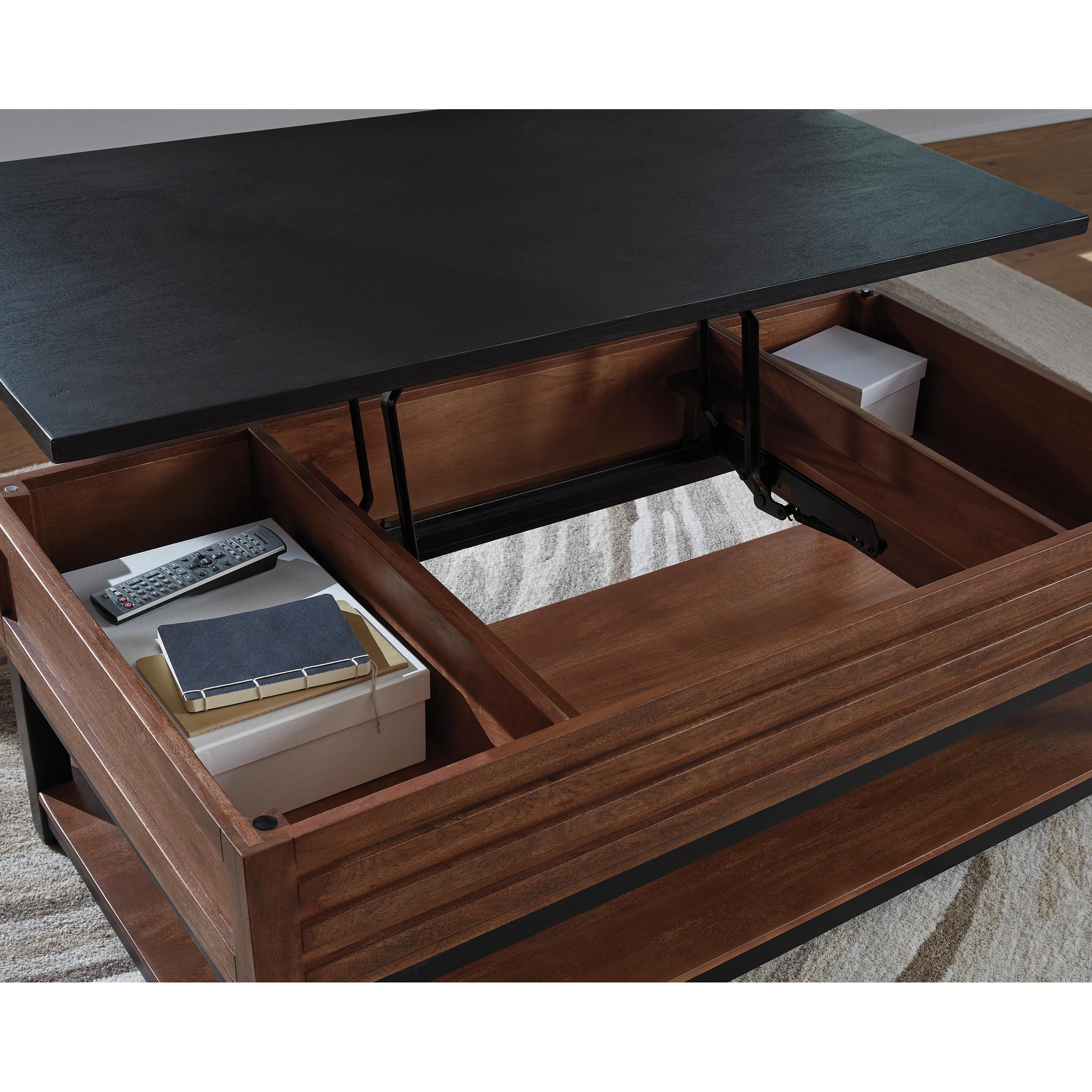  Signature Design by Ashley Kallari T737-9 Lift Top Cocktail Table IMAGE 7