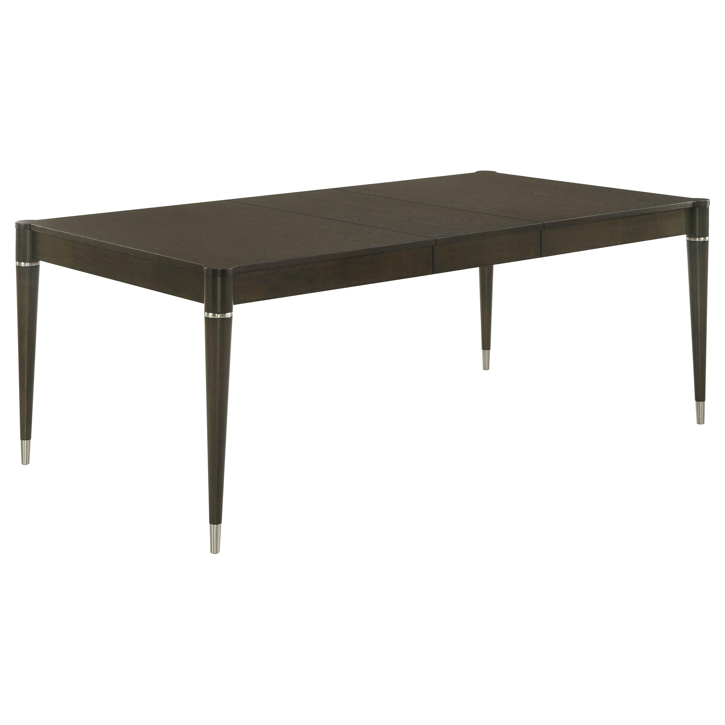 Coaster Furniture Reseda 193671 81-inch Extension Leaf Dining Table - Ash Brown IMAGE 1