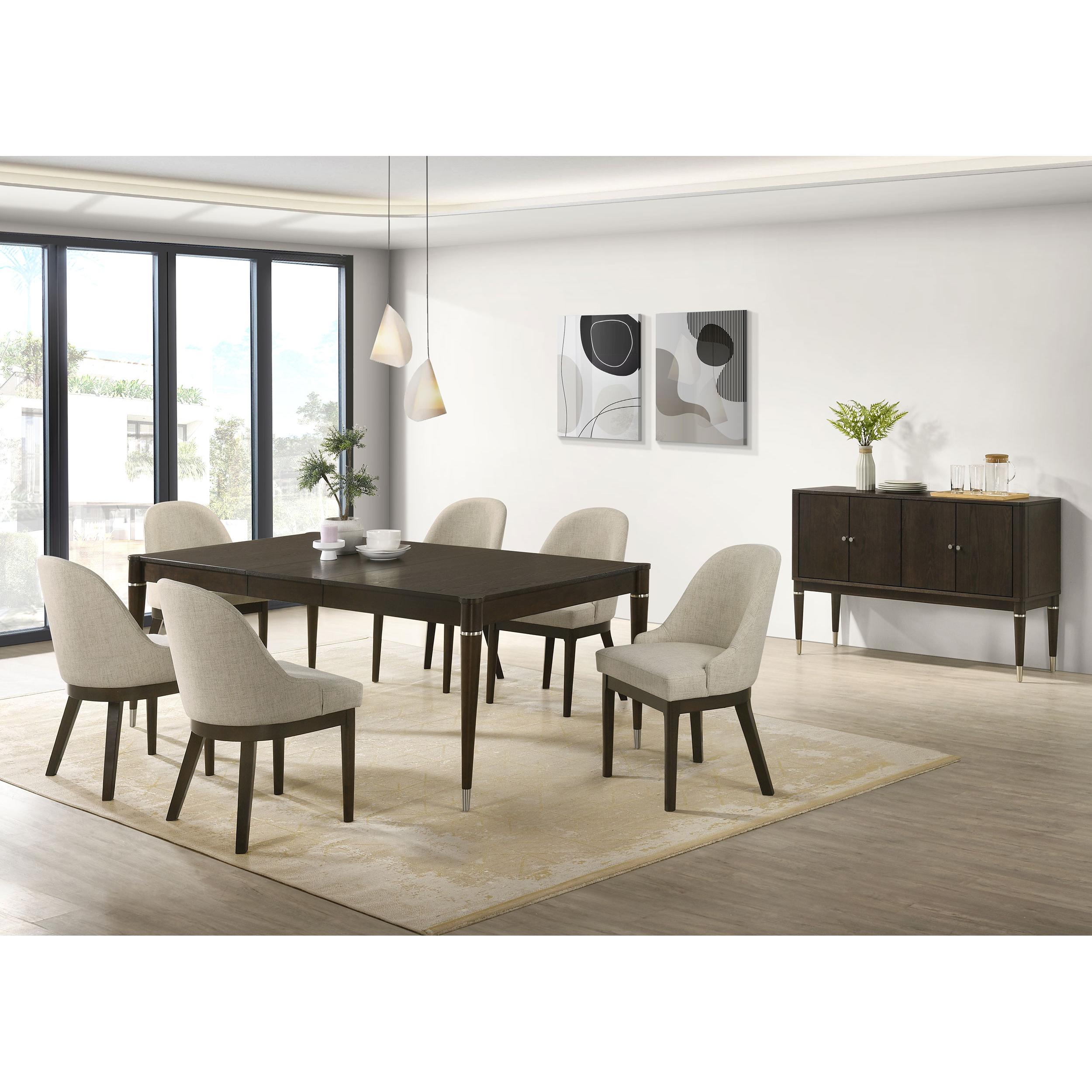 Coaster Furniture Reseda 193671 81-inch Extension Leaf Dining Table - Ash Brown IMAGE 12