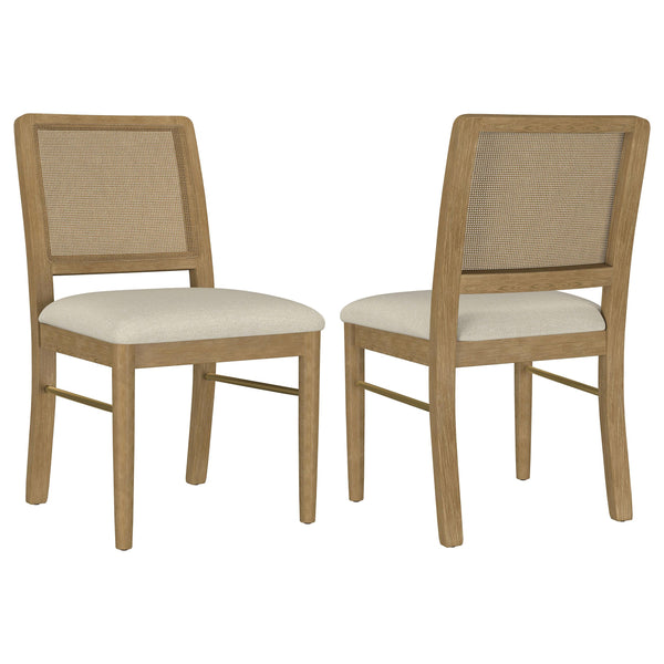 Coaster Furniture Arini 108932SWD Set of 2 Rattan Cane Dining Side Chair - Sand Wash