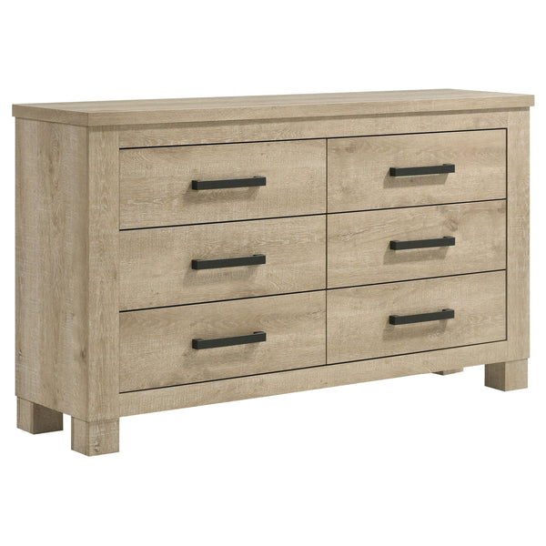 Coaster Furniture Oakglen 225103 6-drawer Dresser - Weathered Oak