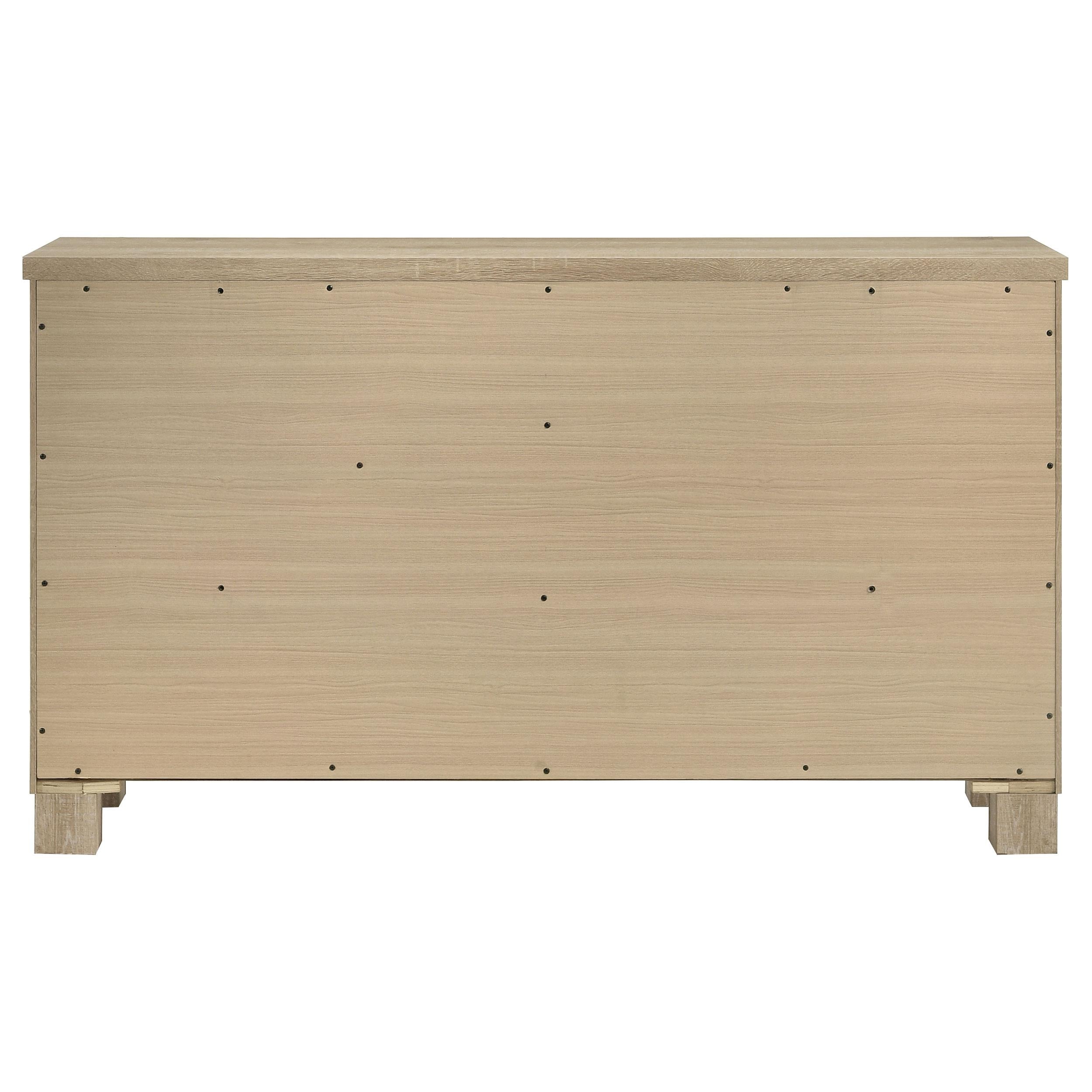  Coaster Furniture Oakglen 225103 6-drawer Dresser - Weathered Oak IMAGE 7