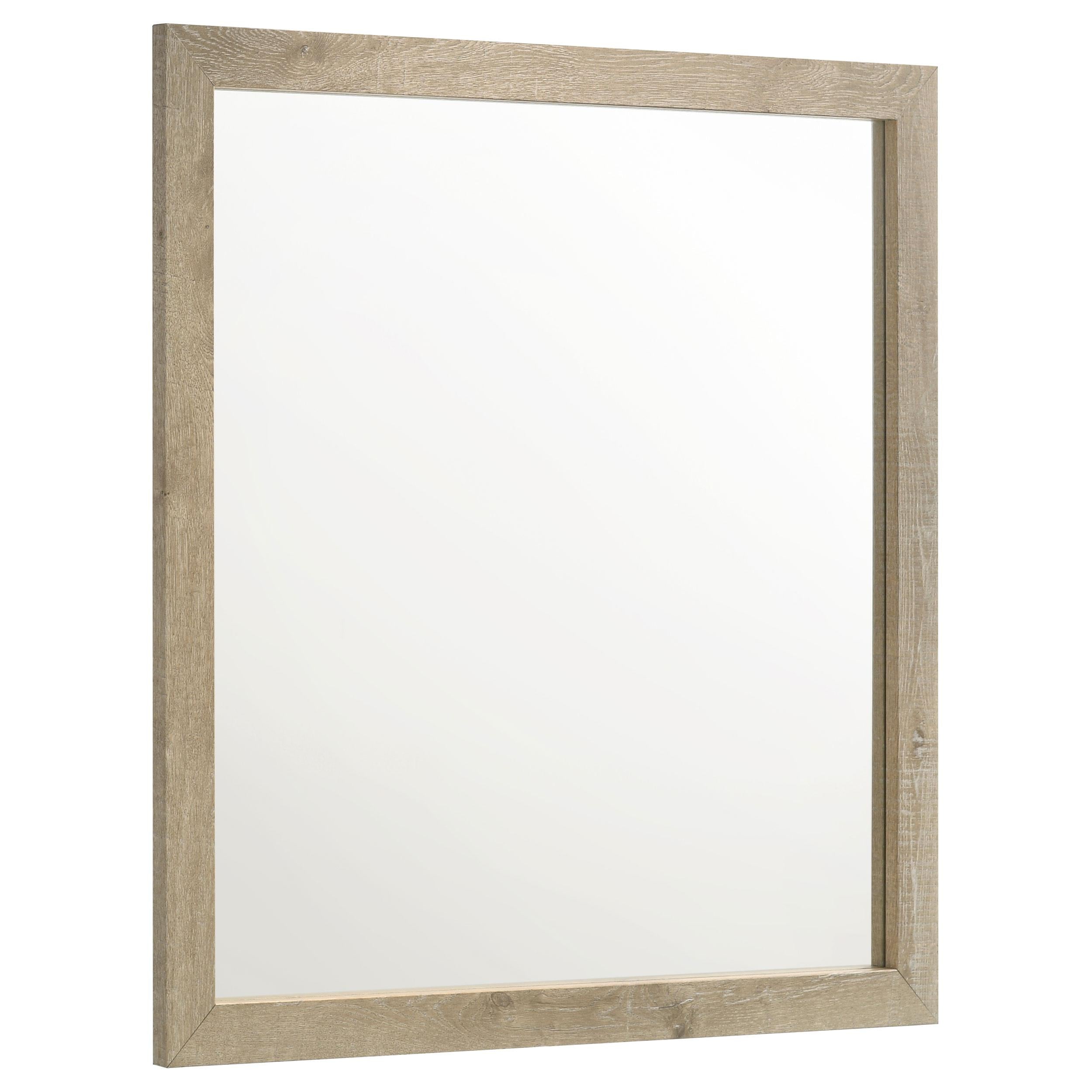  Coaster Furniture Oakglen 225104 Dresser Mirror - Weathered Oak IMAGE 1