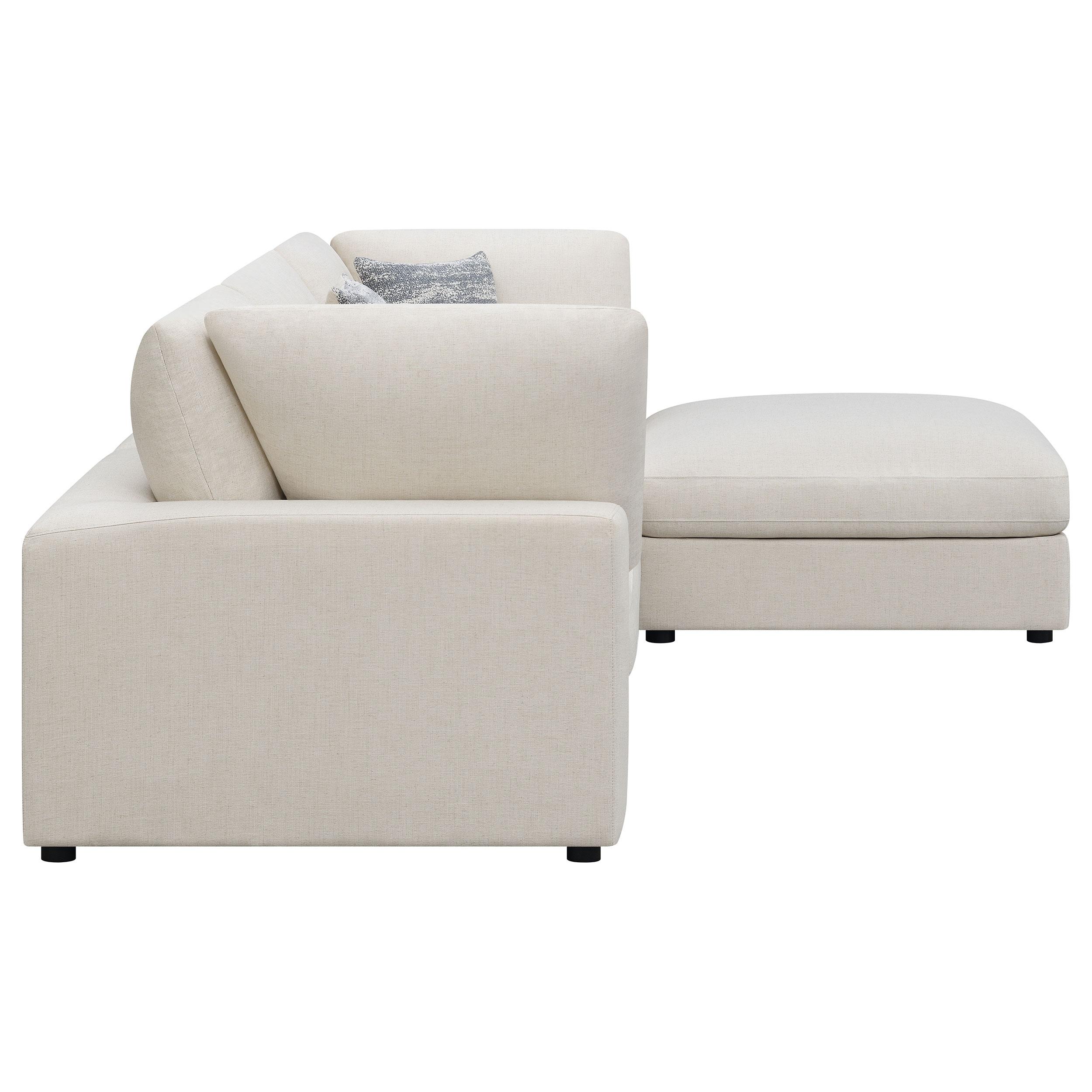  Coaster Furniture Serene 551321-SETB 4 pc Upholstered Modular Sectional - Beige IMAGE 5