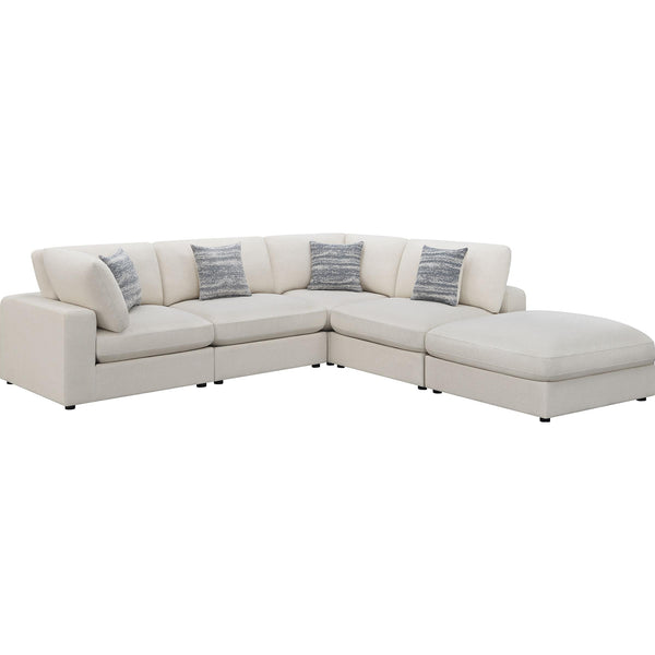 Coaster Furniture Serene 551321-SETC 5 pc Upholstered Modular Sectional - Beige