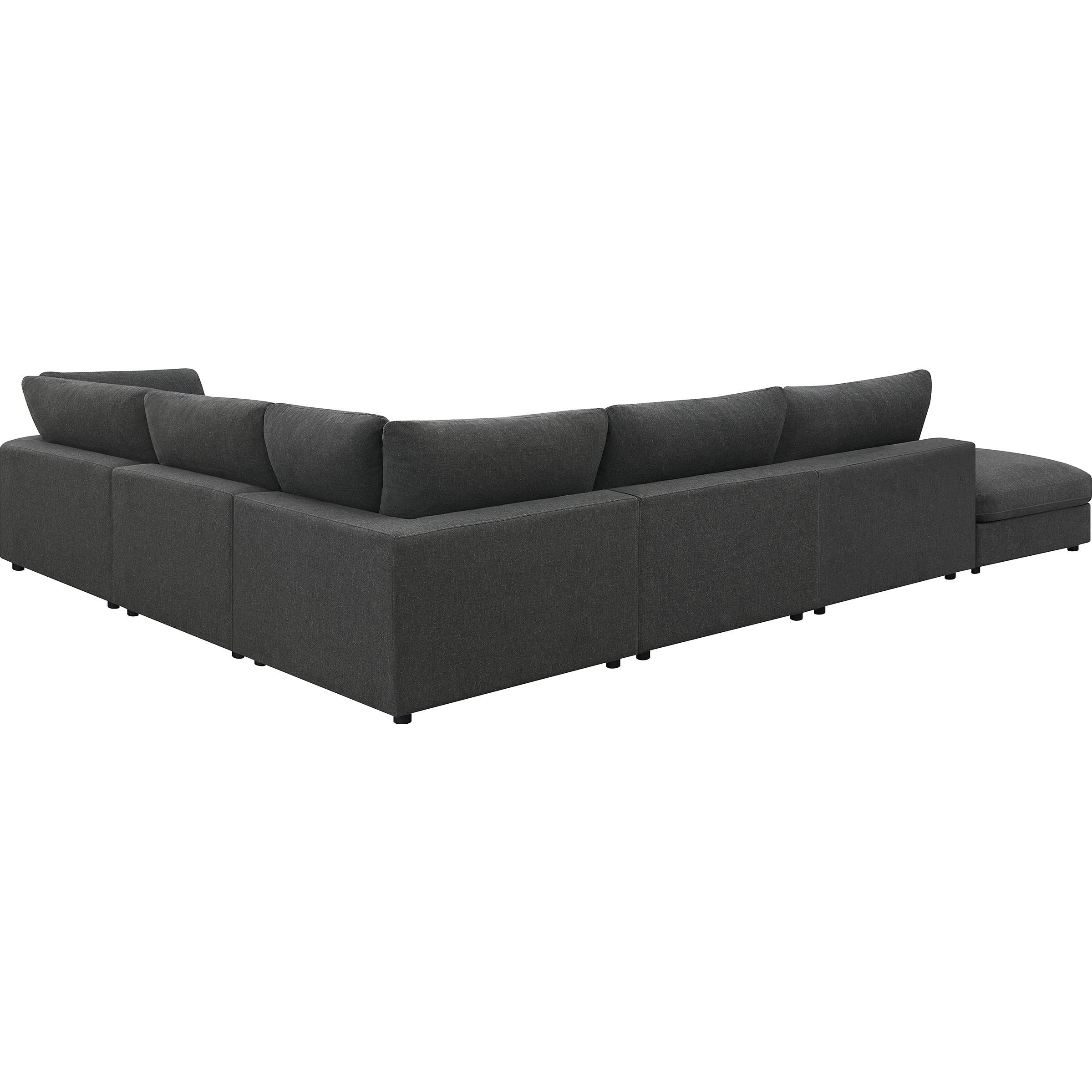  Coaster Furniture Serene 551324-SET 6 pc Upholstered Modular Sectional - Charcoal IMAGE 4
